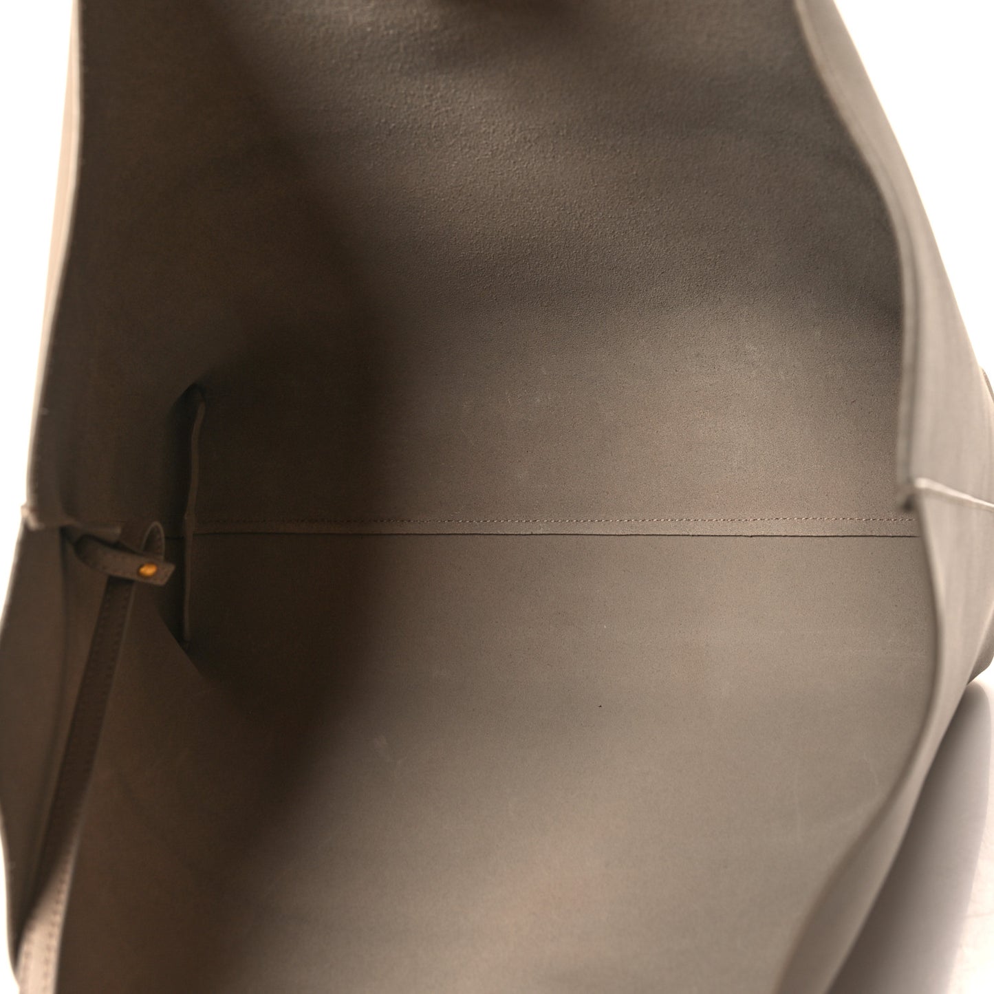 Calfskin Large Shopping Tote Dark Beige