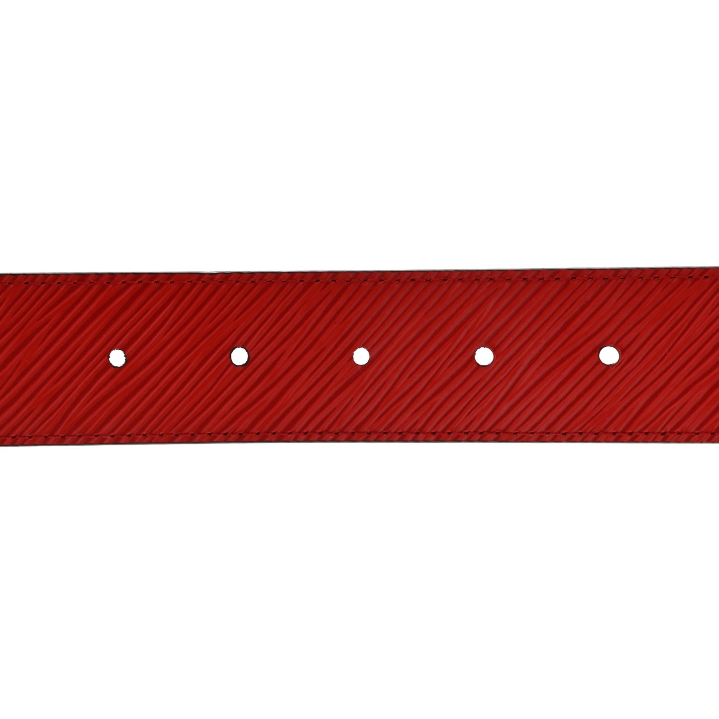 Monogram Epi 35mm LV Circle Reversible Belt 85 34 Coquelicot