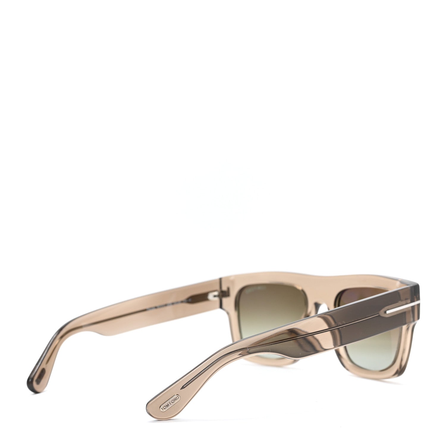 Tom Ford Acetate Fausto Sunglasses TF711 Brown Green 4 of 6
