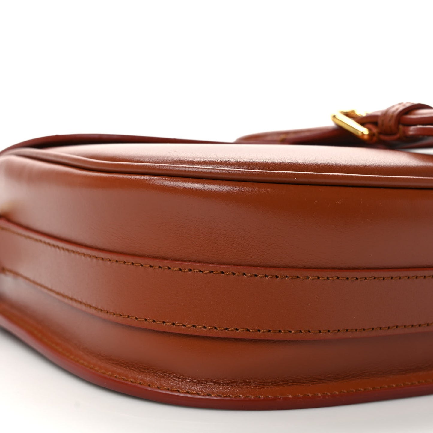 Box Calfskin Medium Bobby Flap Dark Tan