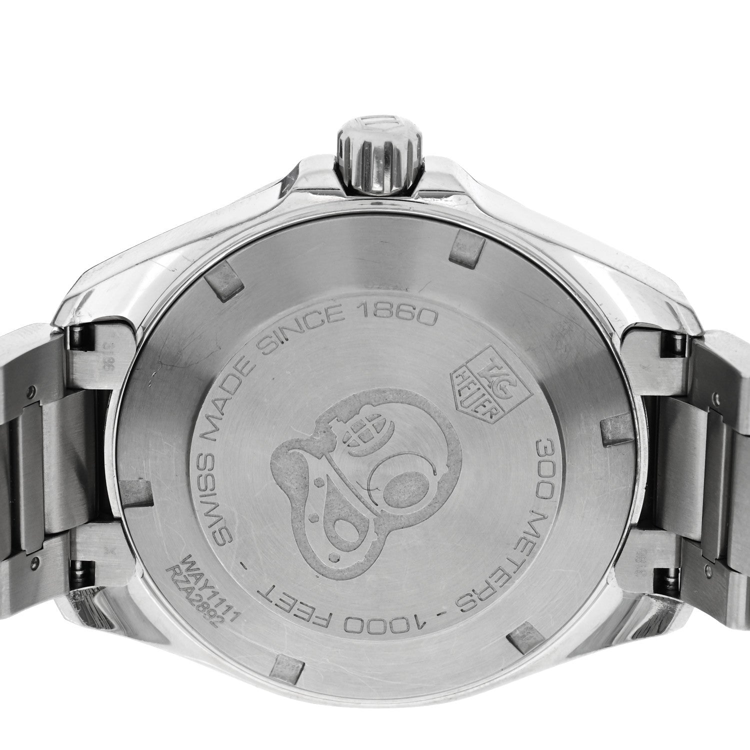 Tag Heuer Stainless Steel 40mm Aquaracer 300M Quartz Watch Silver WAY1111 4 of 4