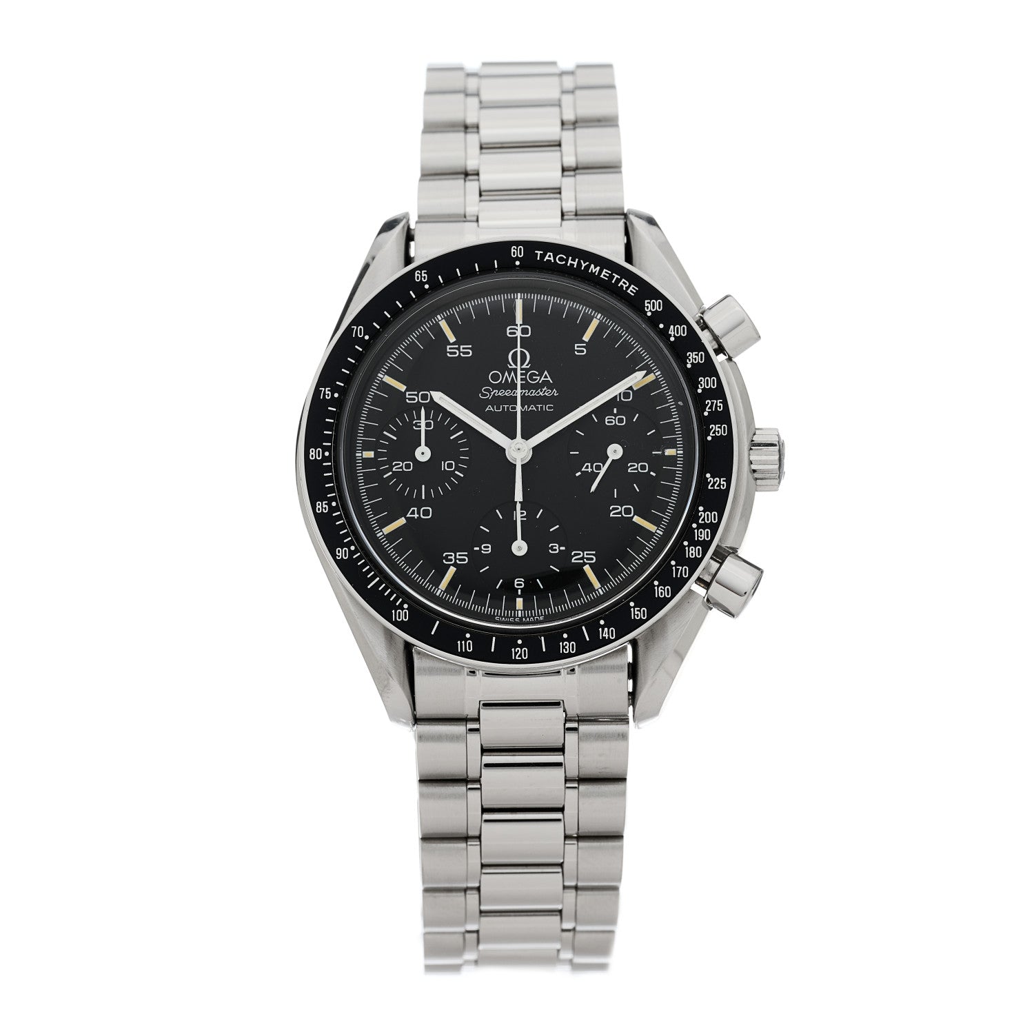 Omega Stainless Steel 39mm Speedmaster Chronograph Automatic Watch Black 3510.50.00 1 of 4