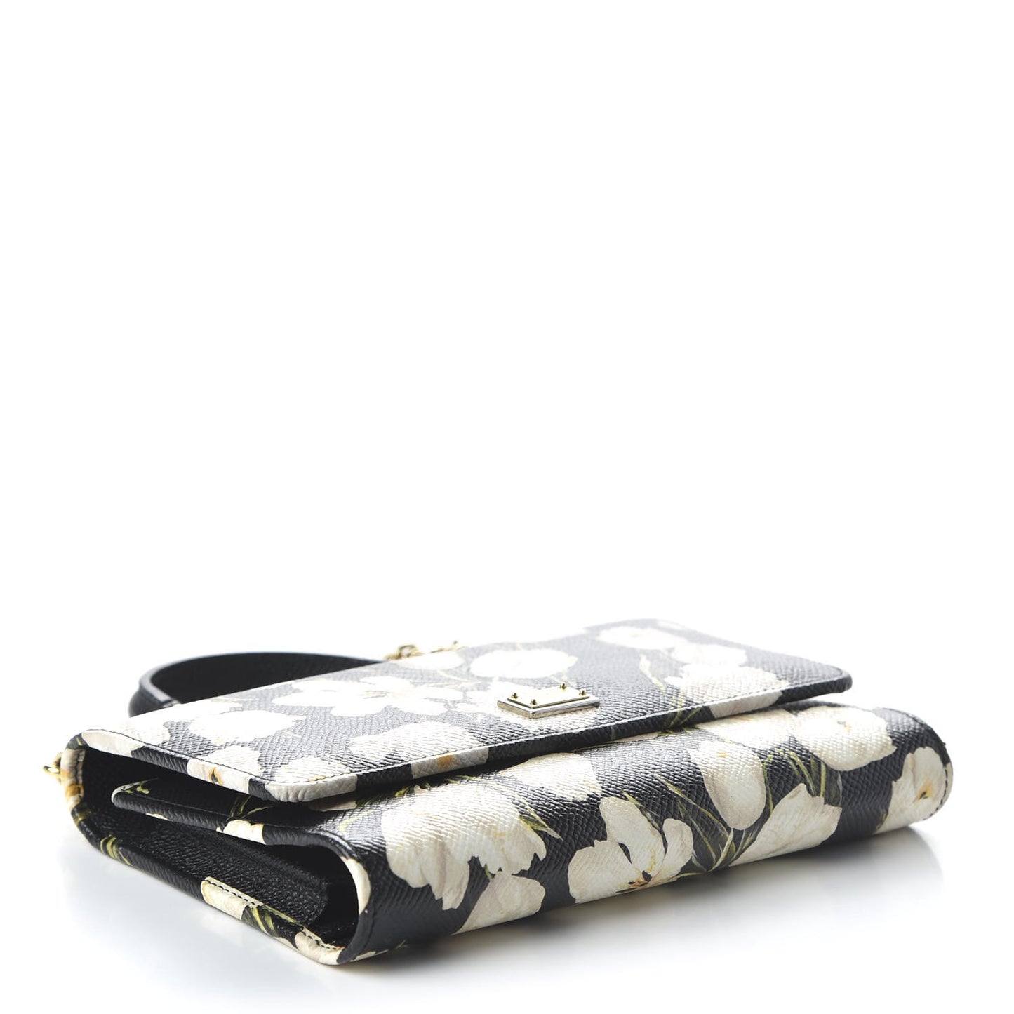 Dauphine Tulip Print Mini Von Bag Black