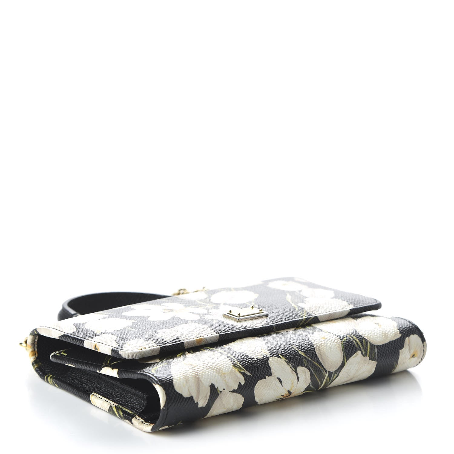 Dolce & Gabbana Dauphine Tulip Print Mini Von Bag Black 7 of 19