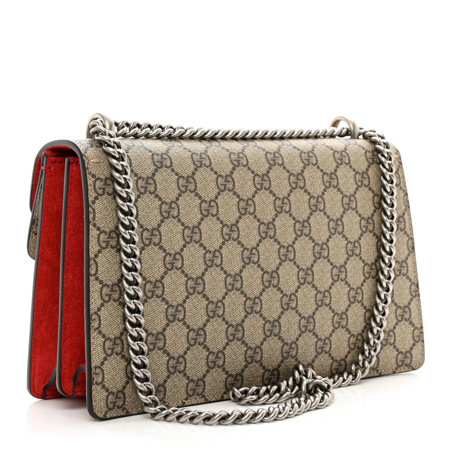 GG Supreme Monogram Small Dionysus Shoulder Bag Red