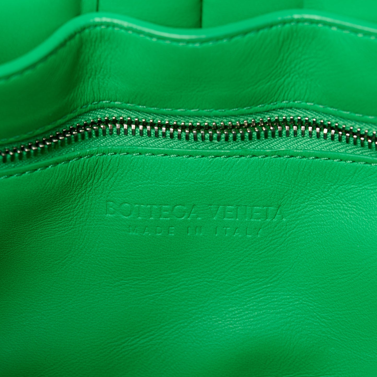 Nappa Maxi Intreccio Padded Cassette Crossbody Bag Parakeet