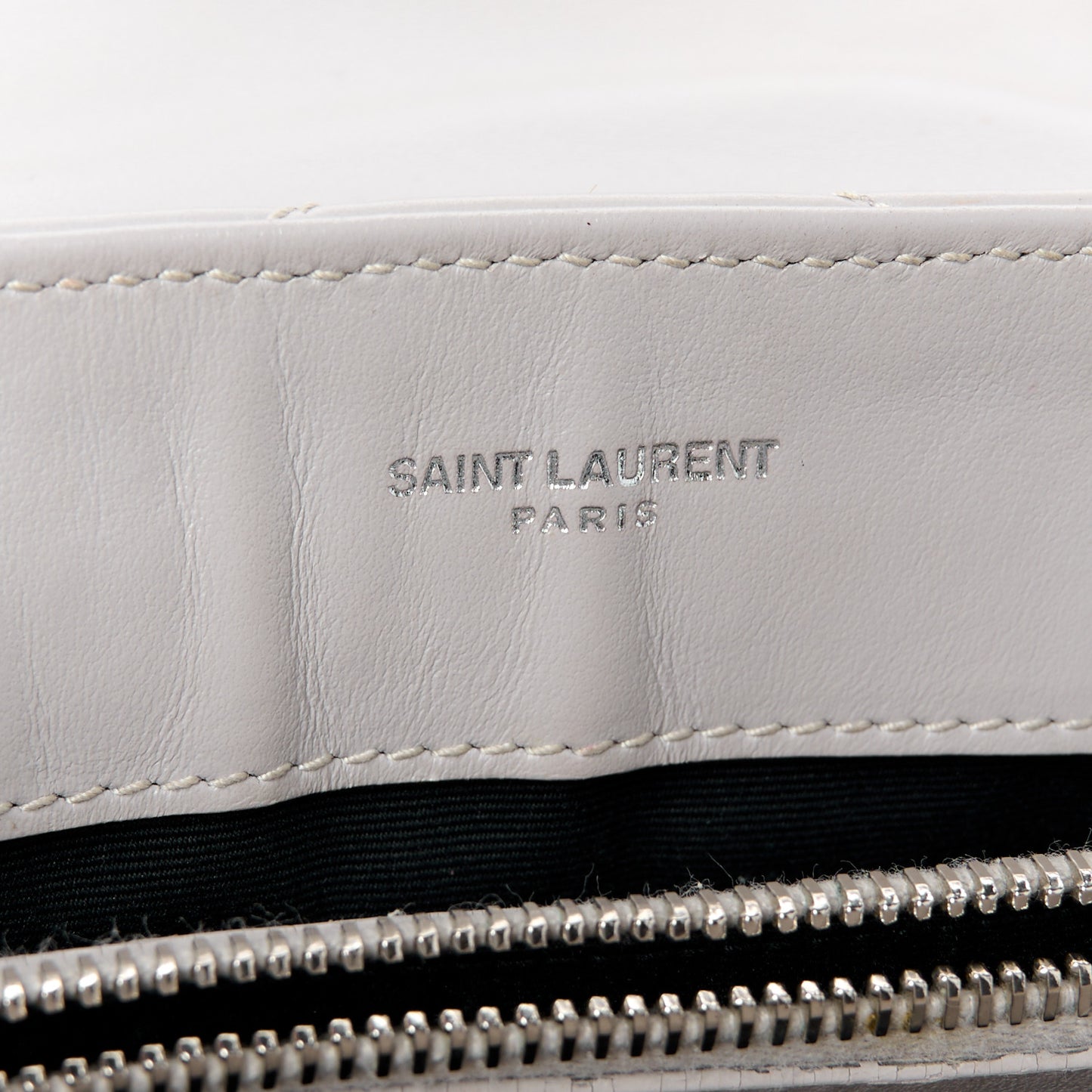 Calfskin Y Quilted Monogram Small Loulou Chain Satchel Granite