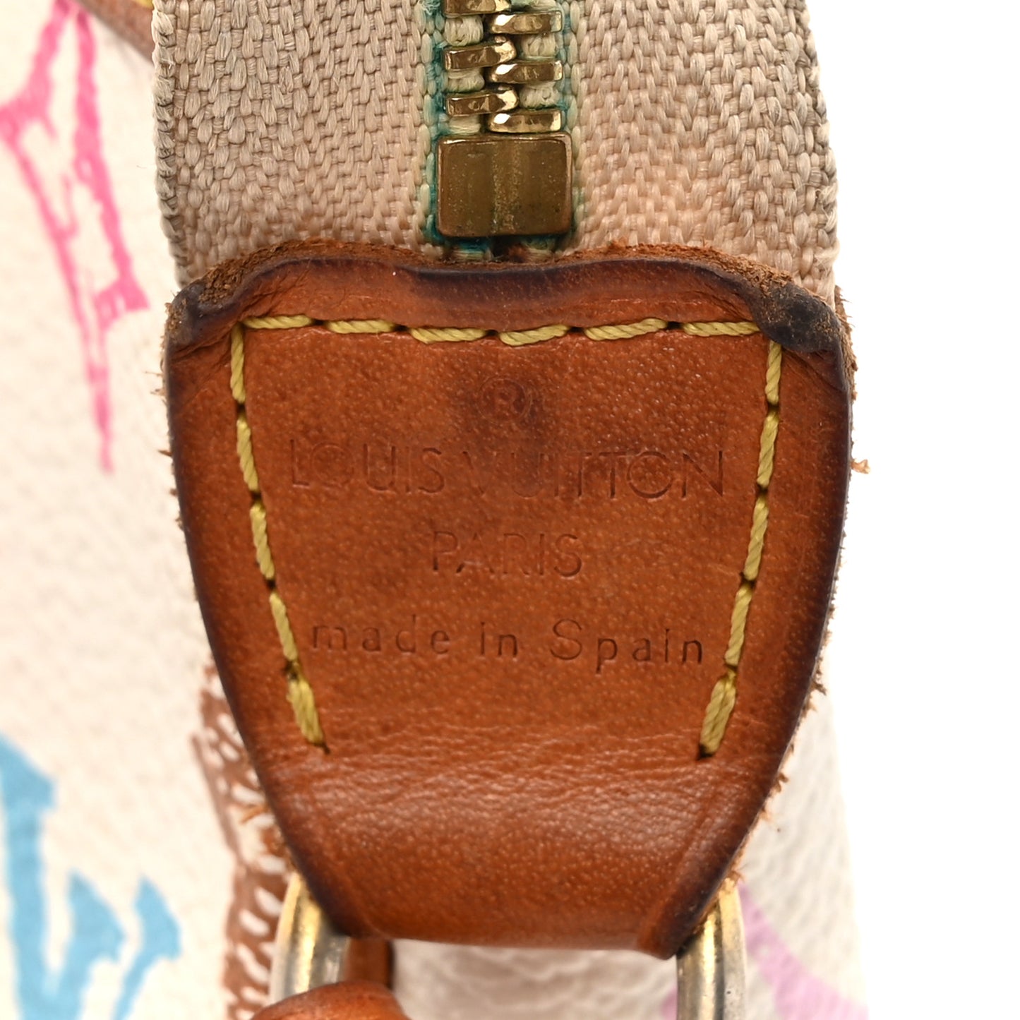 Monogram Multicolor Pochette Accessories White