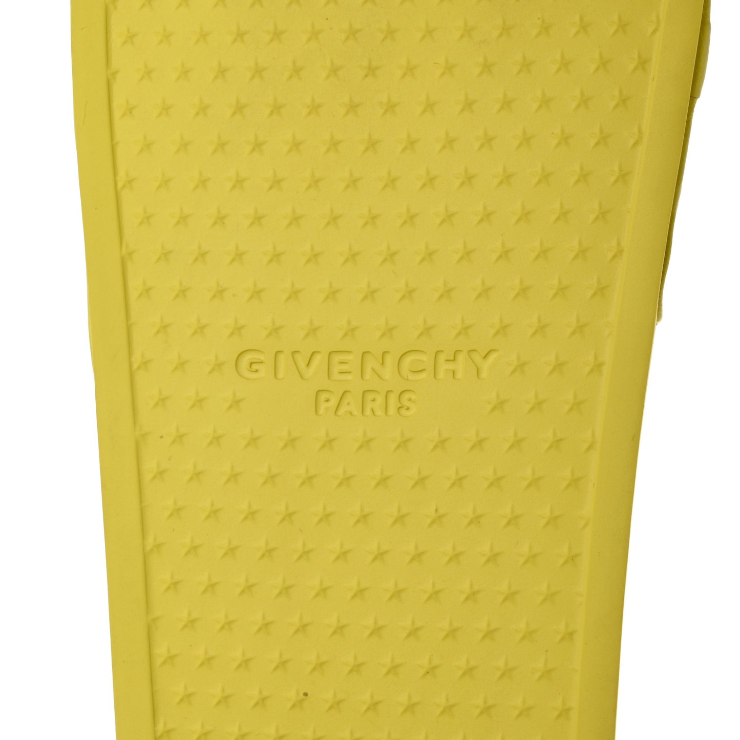 Rubber Logo 4G Pool Slide Sandals 38 Fluo Yellow