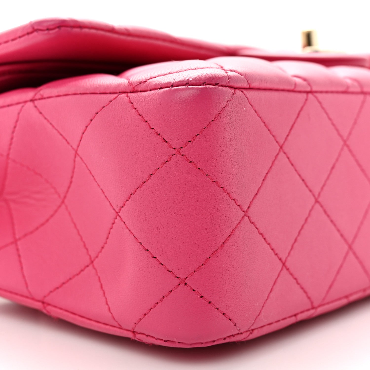 Chanel Lambskin Quilted Medium Double Flap Pink 9 of 14
