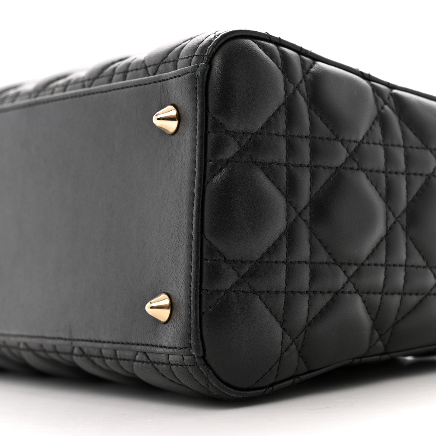 Lambskin Cannage Medium Lady Dior Black