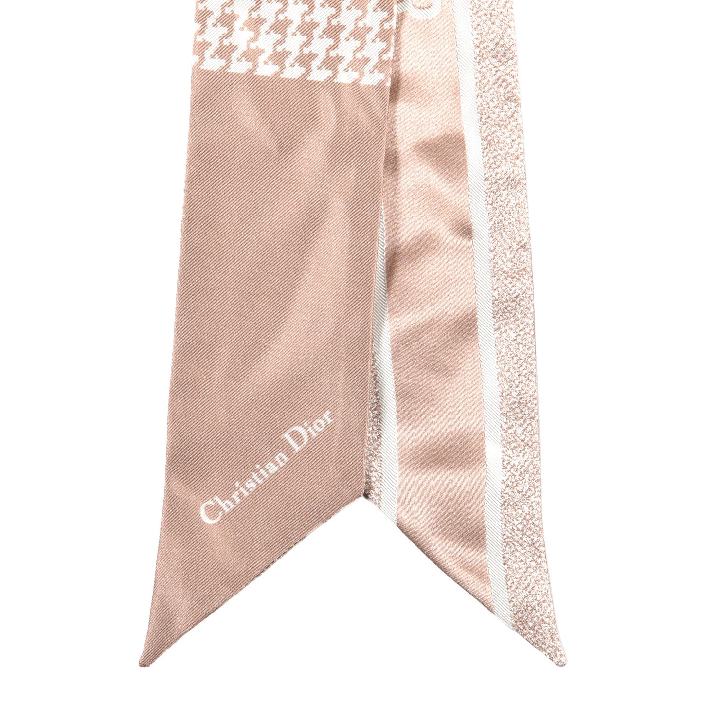 Silk Houndstooth 30 Montaigne Mitzah Scarf Rose Des Vents