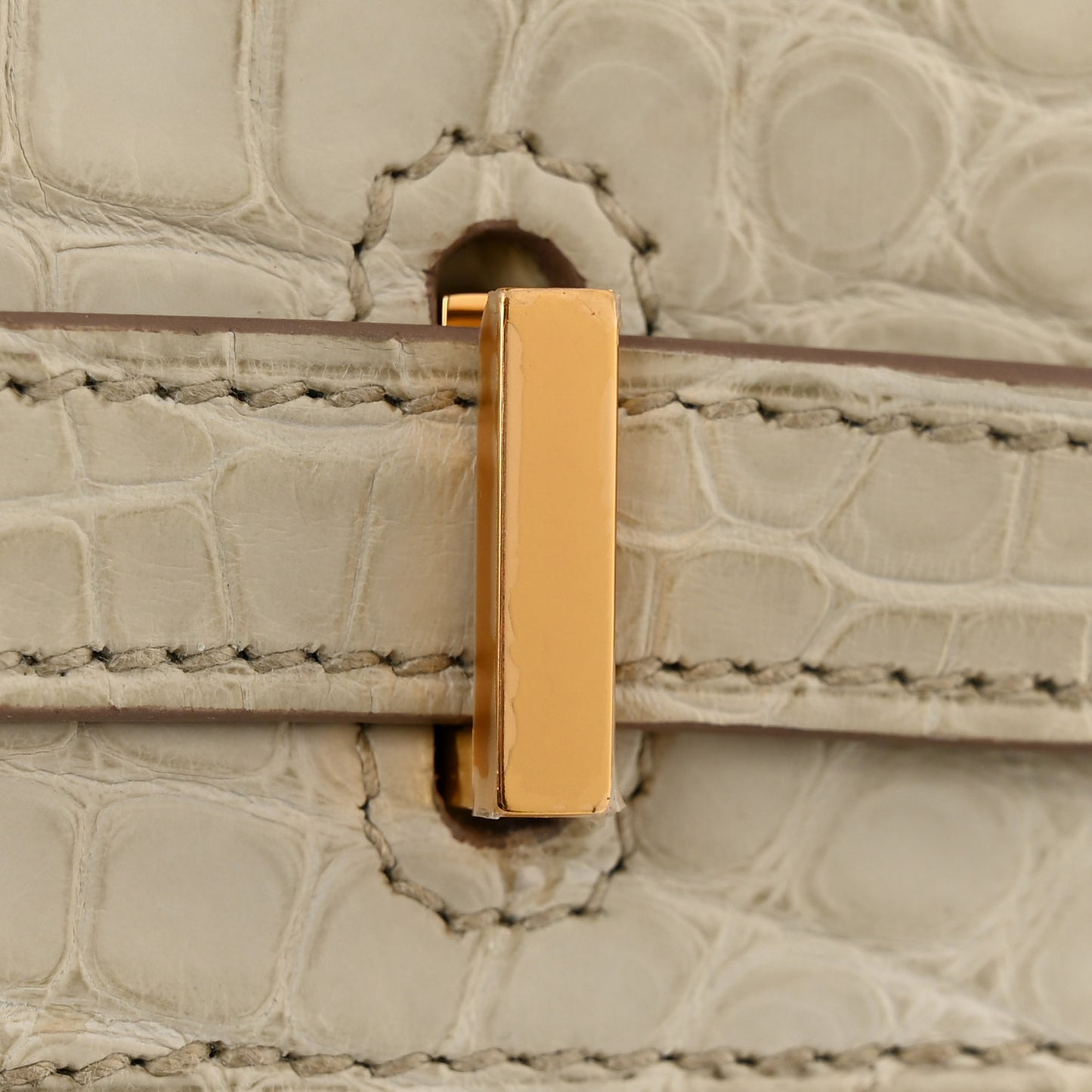 Matte Alligator Birkin 25 Beton