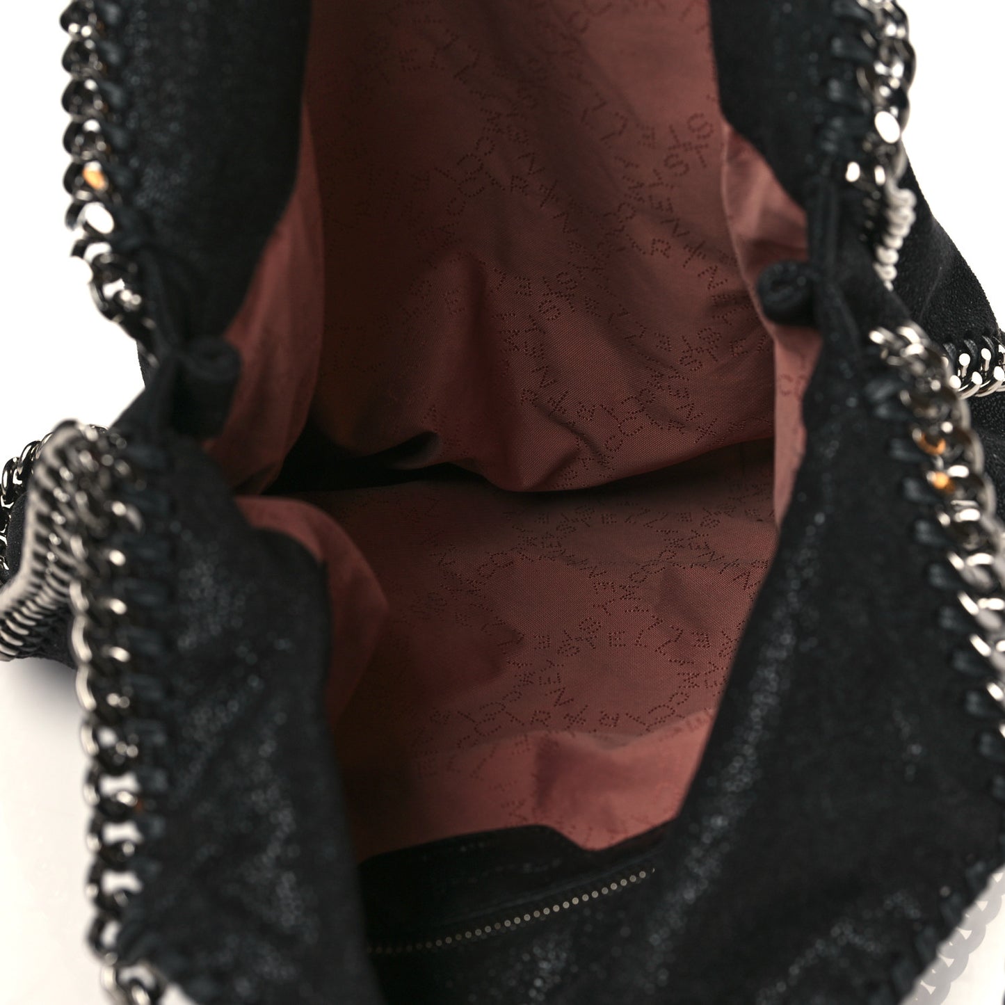Shaggy Deer Studded Small Star Falabella Tote Black