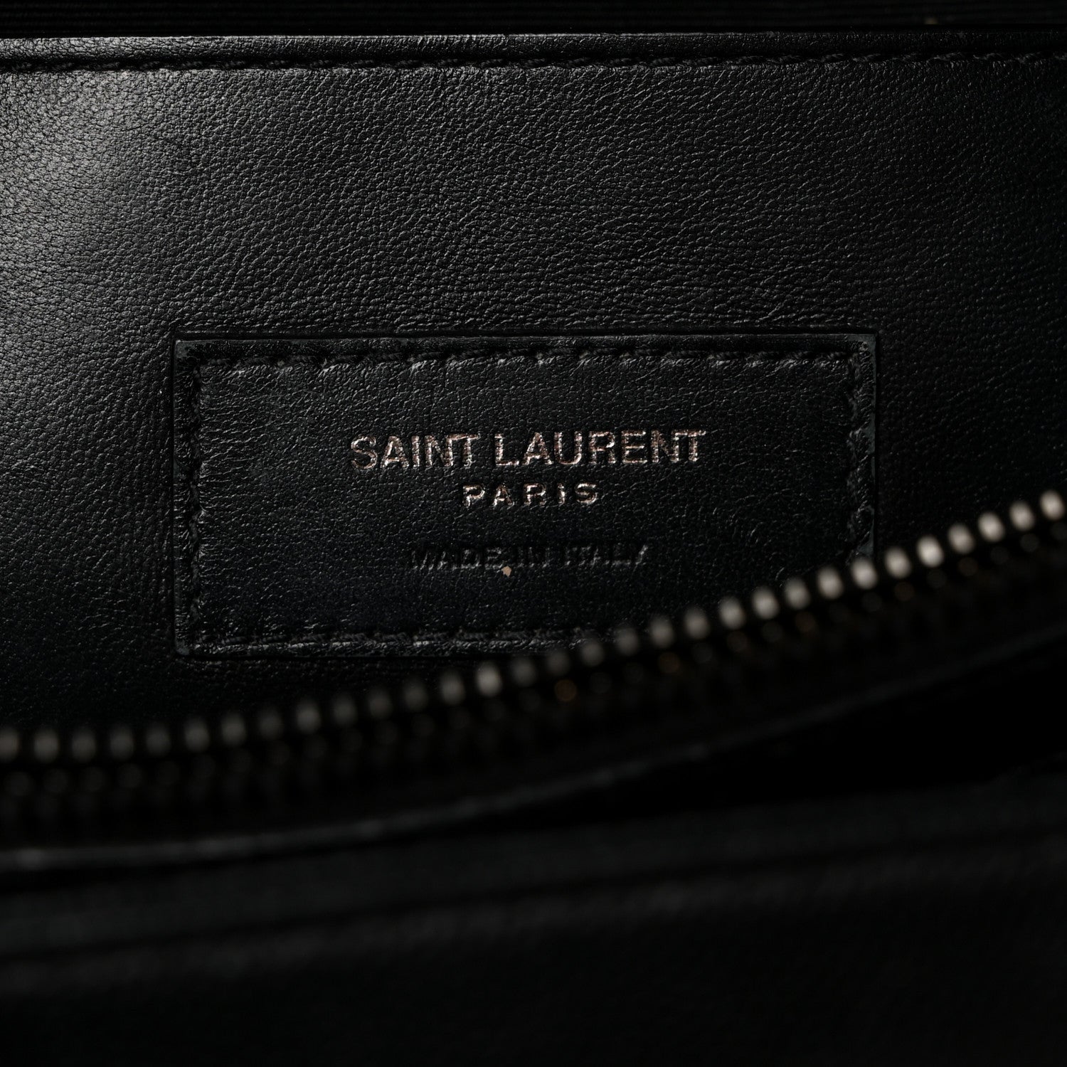 Saint Laurent Grain De Poudre Medium West Hollywood Monogram Fold-Over Black 6 of 11
