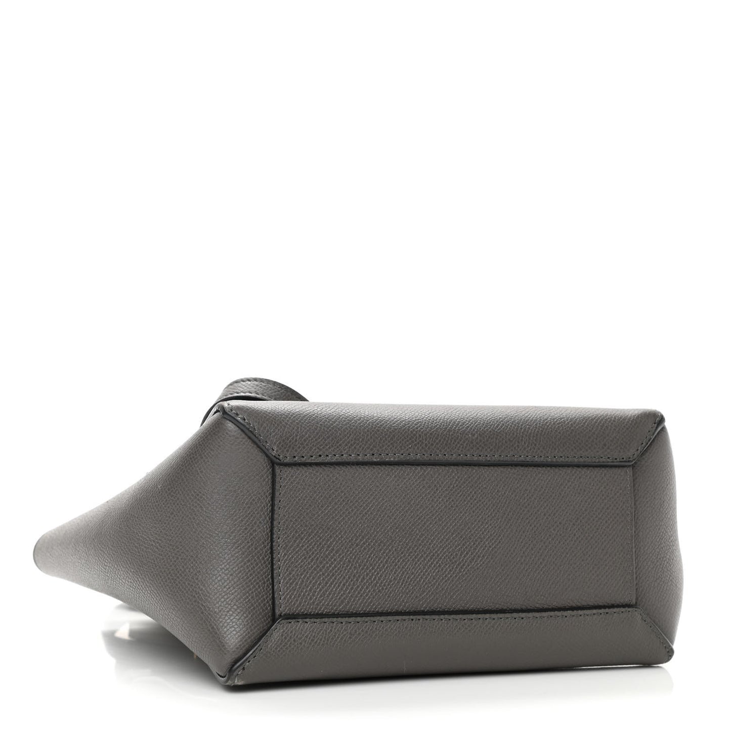 Grained Calfskin Nano Belt Bag Grey