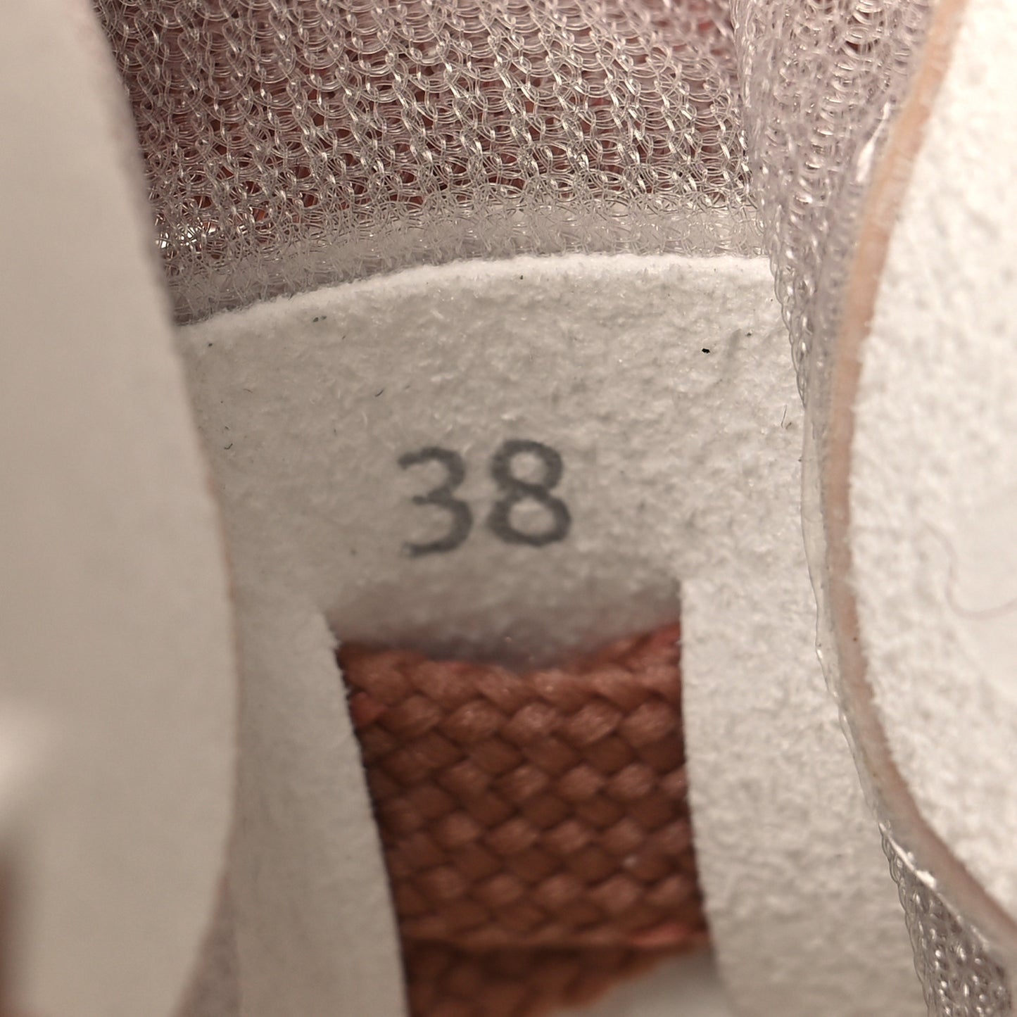 Fabric Mesh Fendi Match Low Top Sneakers 38 Flora White