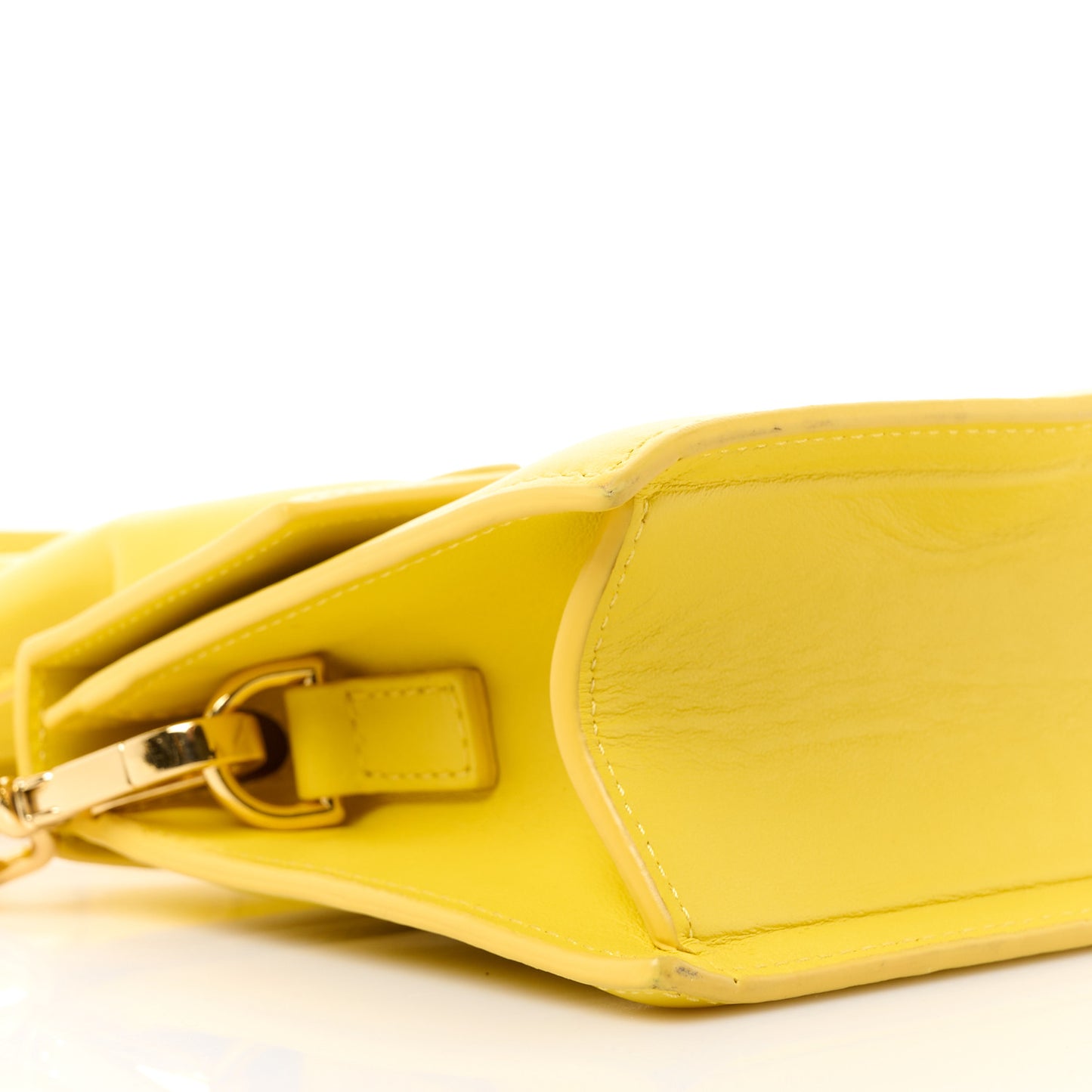 Smooth Calfskin Le Chiquito Noeud Yellow