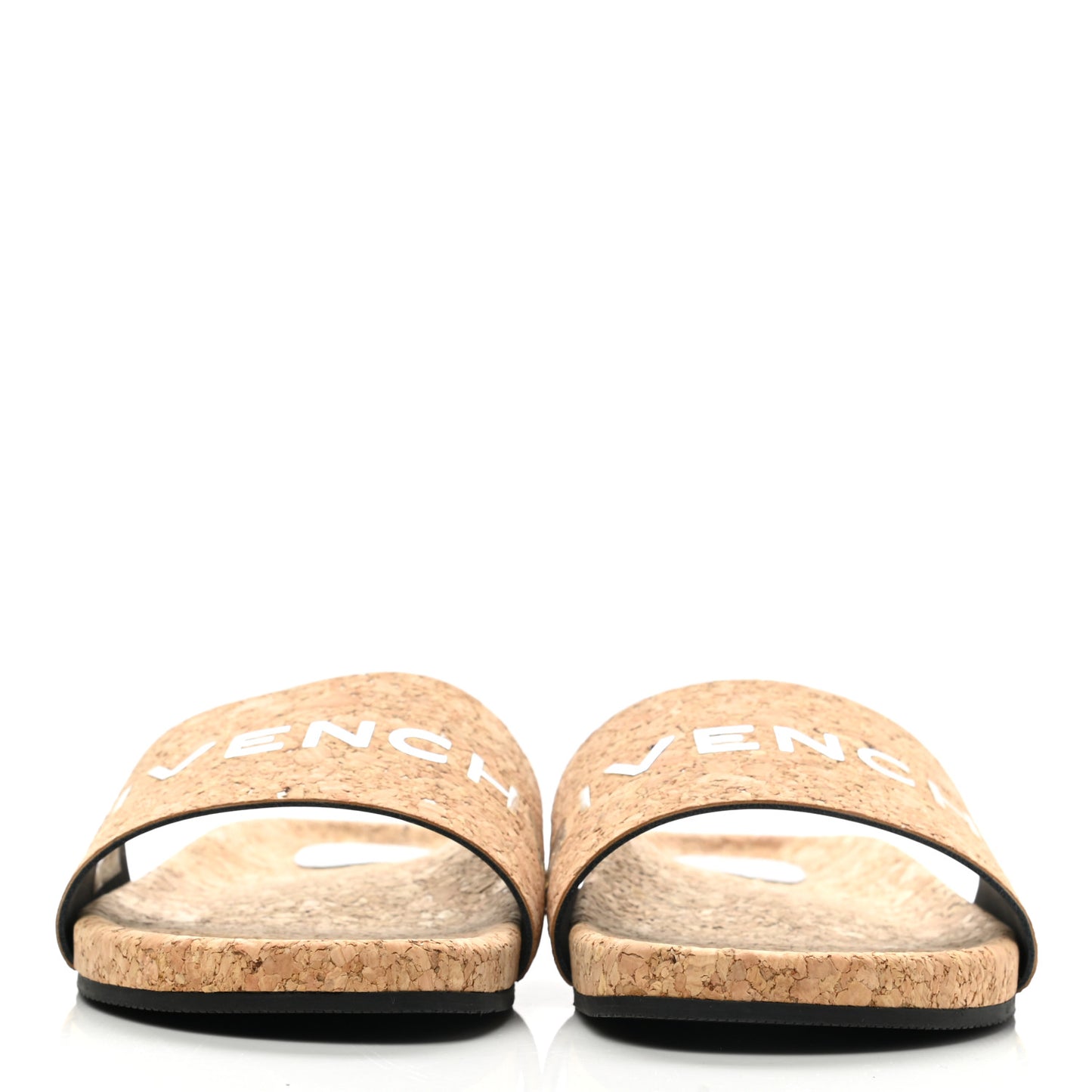 Cork Logo Slide Sandals 37.5 Natural