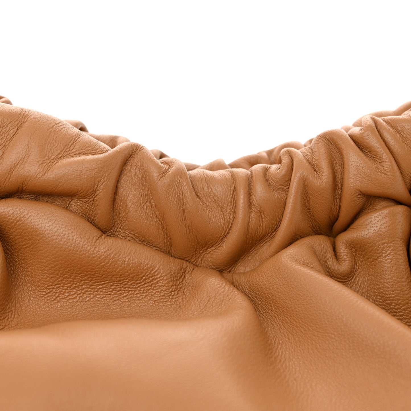 Lambskin Cloud Clutch Caramel