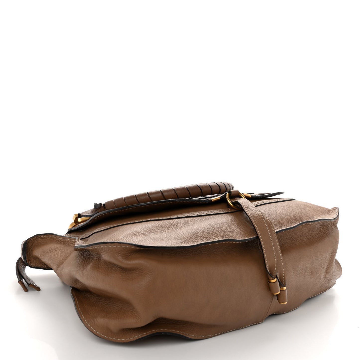 Calfskin Large Marcie Satchel Nut