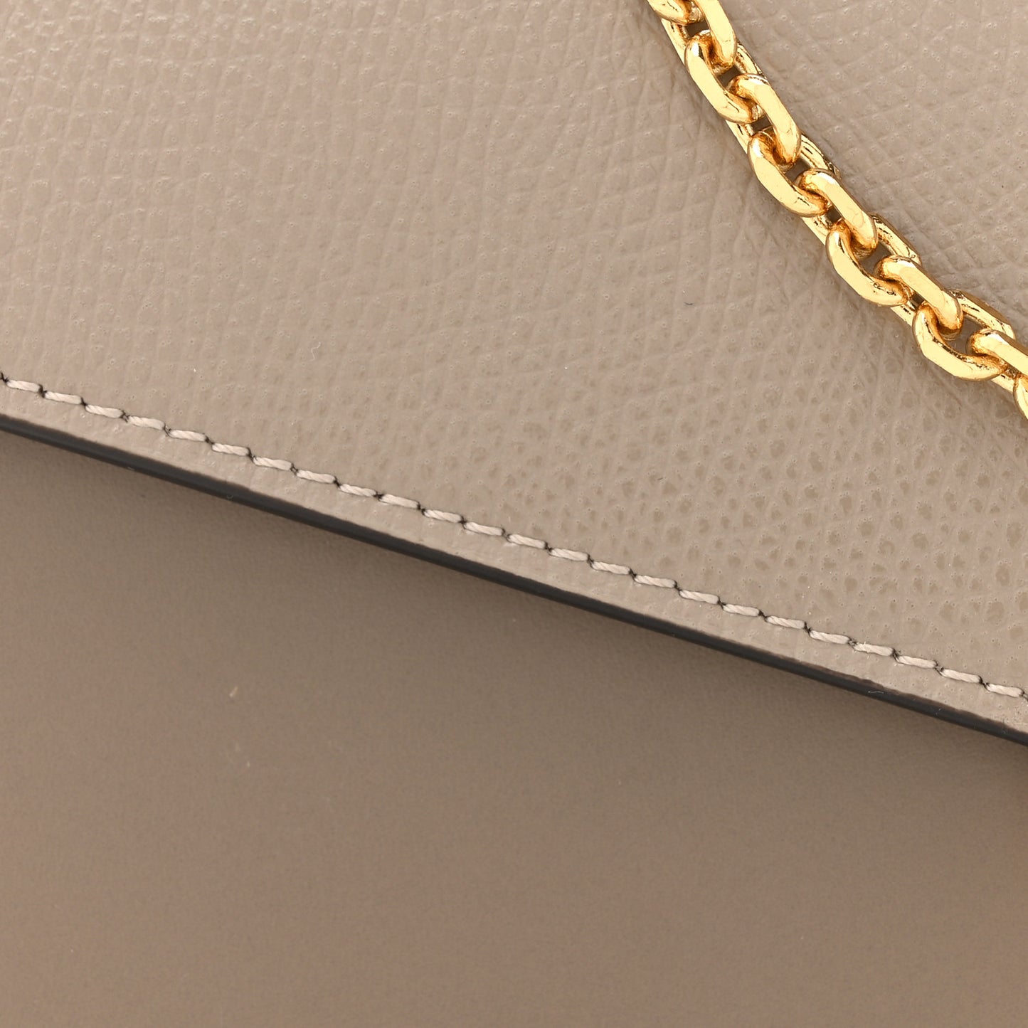 Vitello King Cruise FF Diamonds Continental Envelope Wallet On Chain Truffle Dove