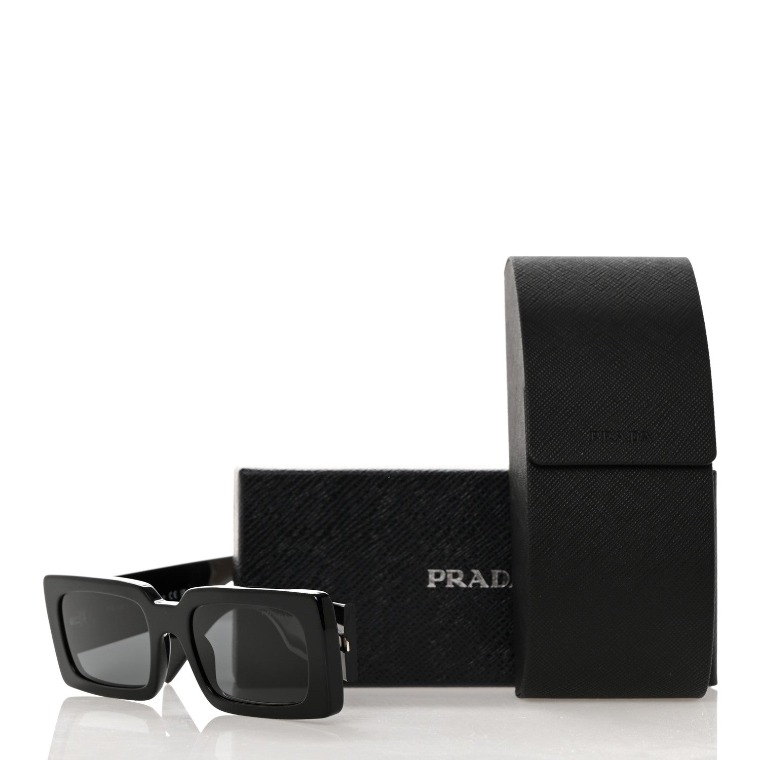 Prada Acetate Sunglasses with Prada Logo SPR A07 Slate Gray 8 of 8