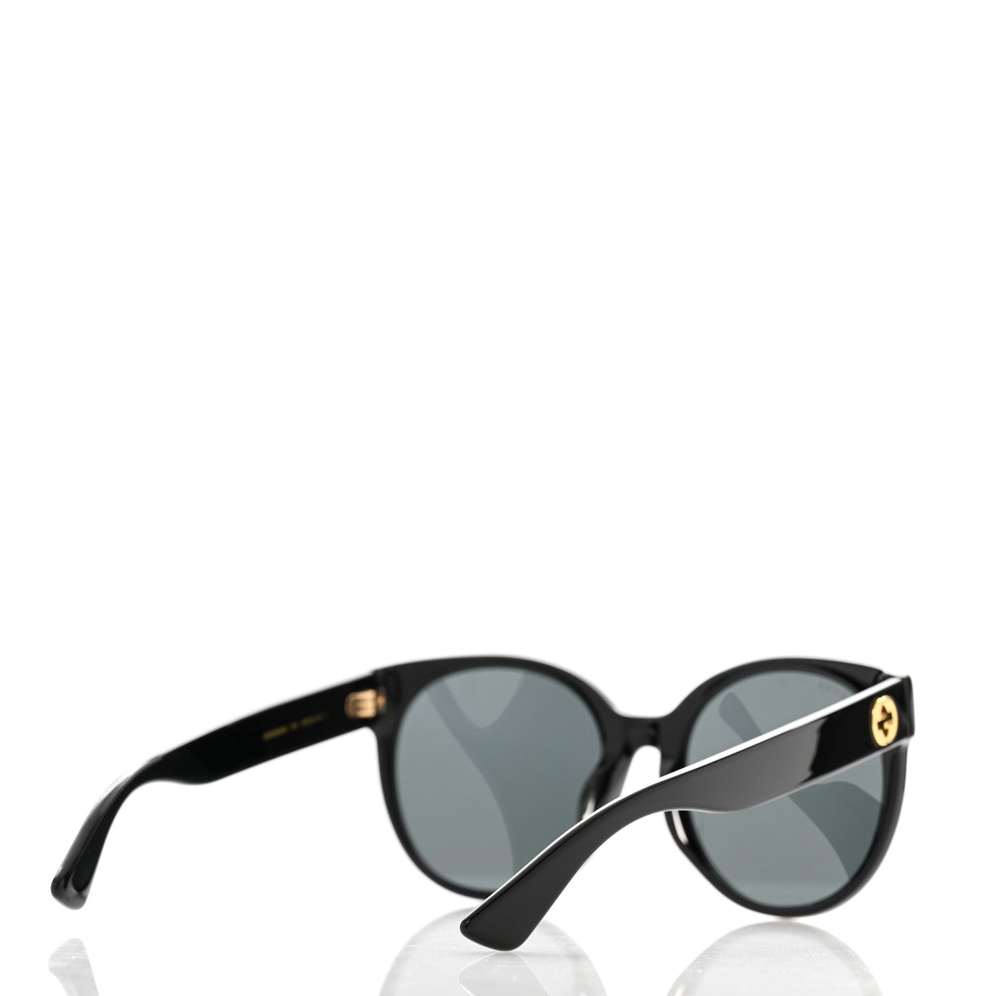 Acetate Round Sunglasses GG 0035S Black