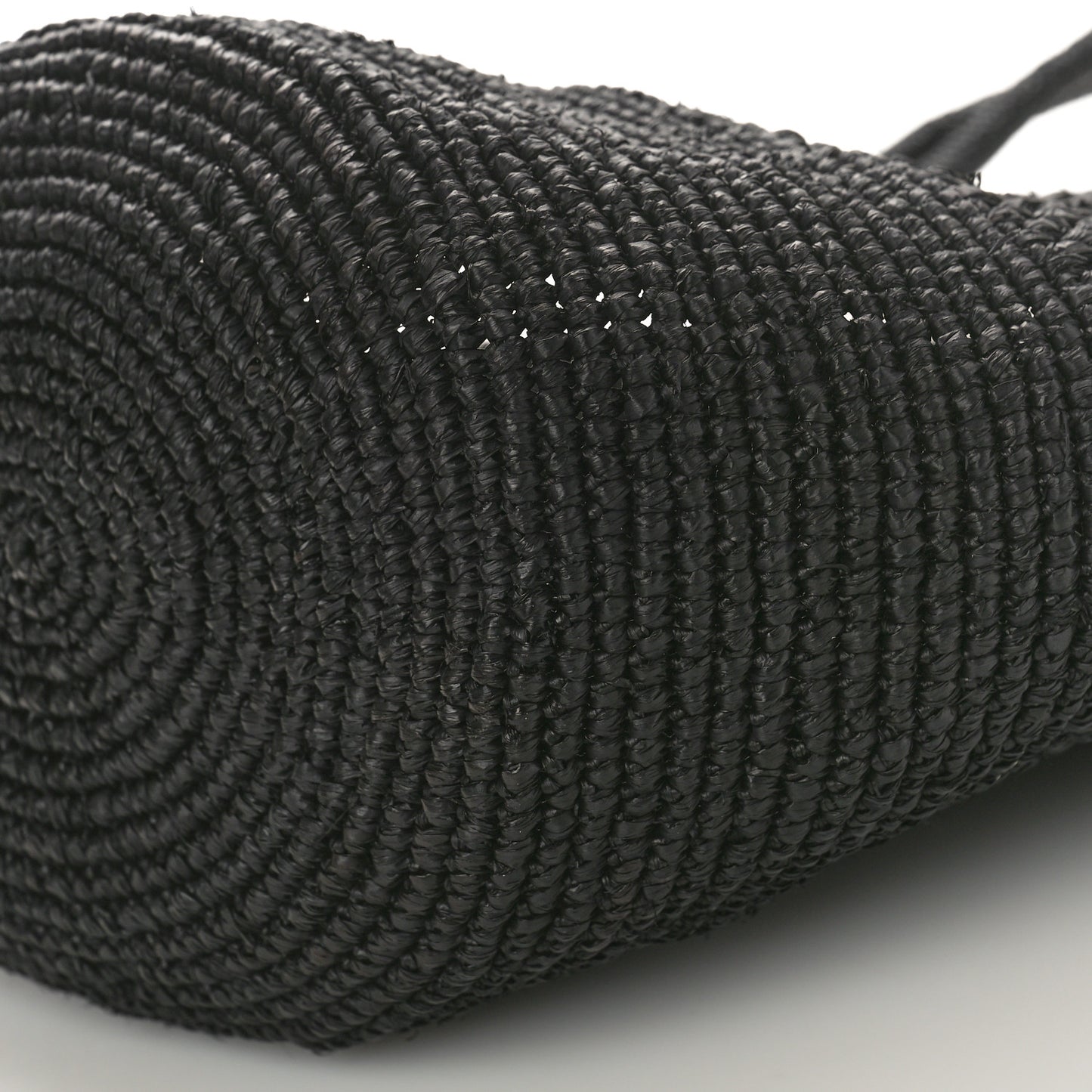 Raffia Emilie Tote Bag Black