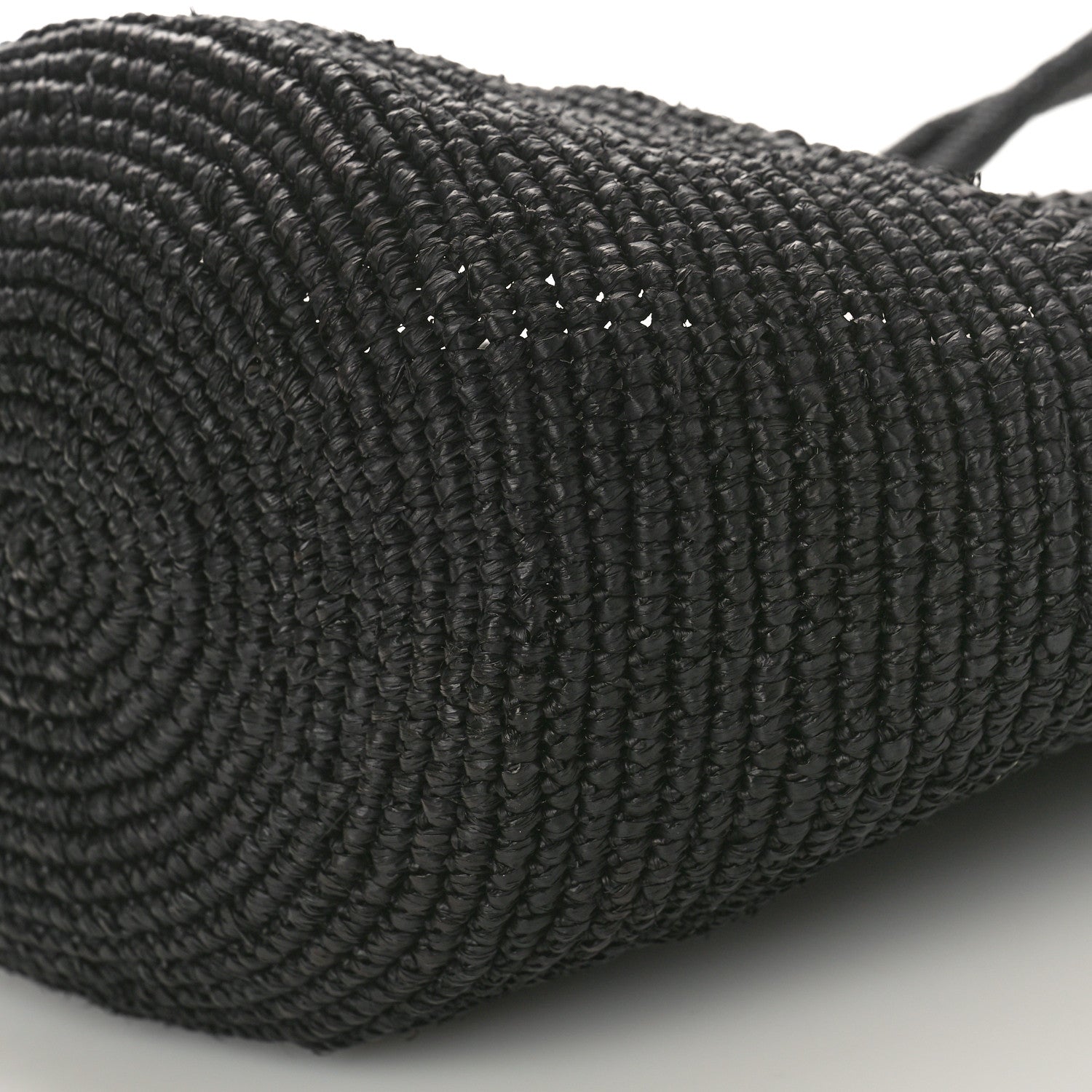 The Row Raffia Emilie Tote Bag Black 9 of 11