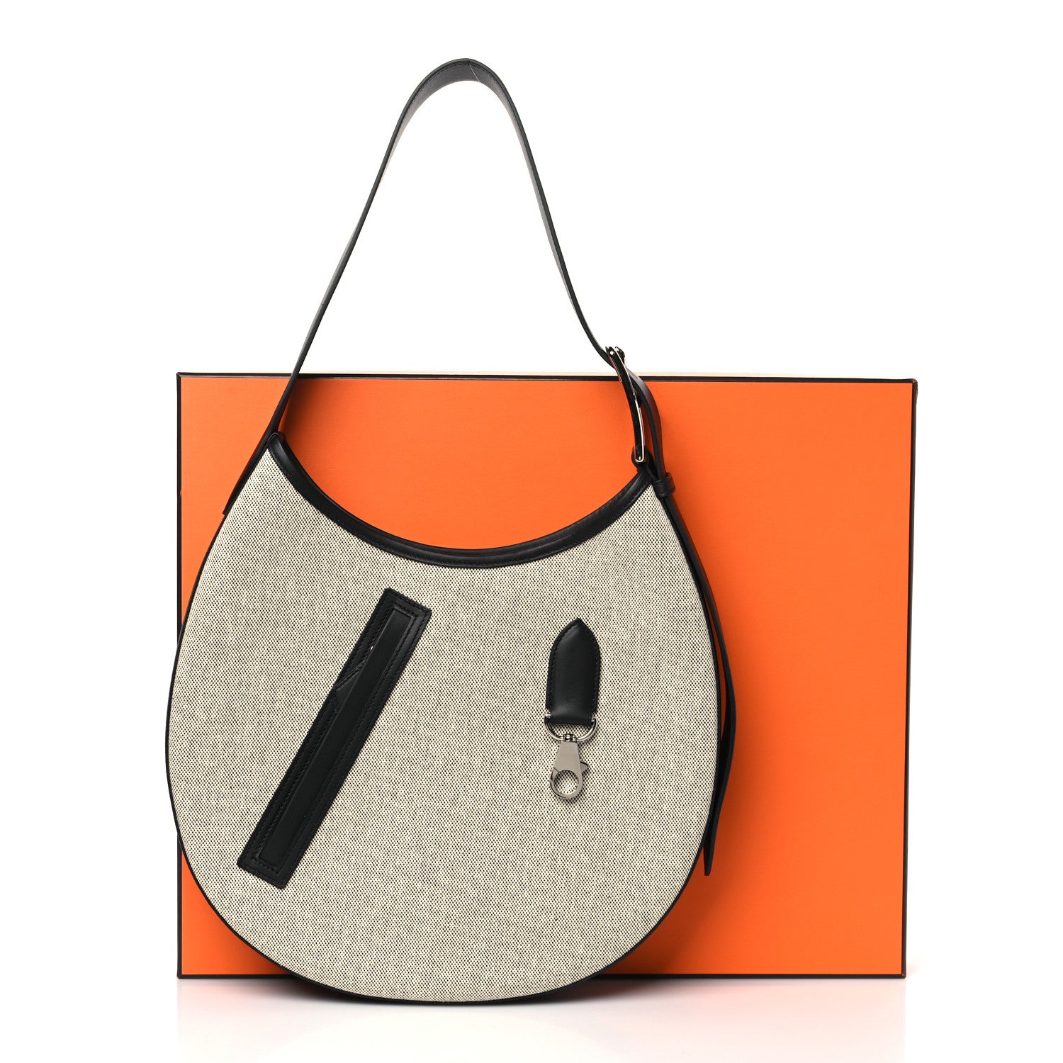 Hermes Canvas Swift Arcon Ecru Black 11 of 11
