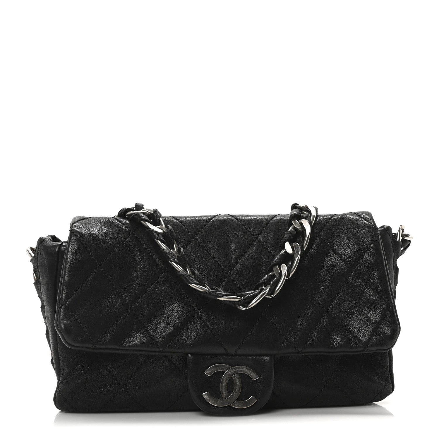 Chanel Calfskin Quilted Medium Modern Chain Flap Black 1 of 11