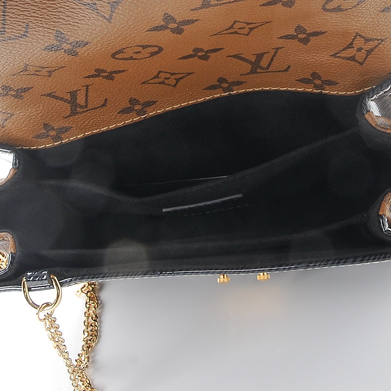 Louis Vuitton Shiny Epi Reverse Monogram Pochette Metis Mini Marine 5 of 8