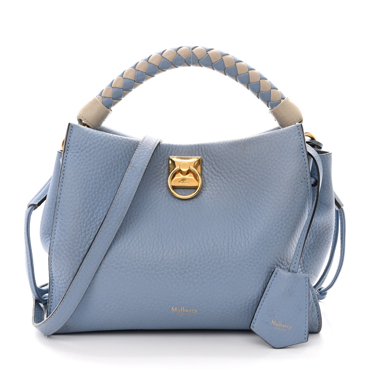 Heavy Grain Small Iris Tote Blue