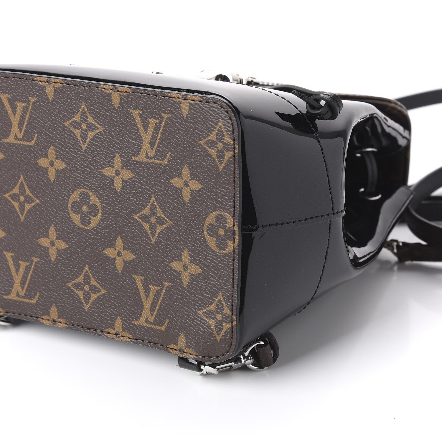Louis Vuitton Patent Monogram Hot Springs Backpack Black 6 of 7