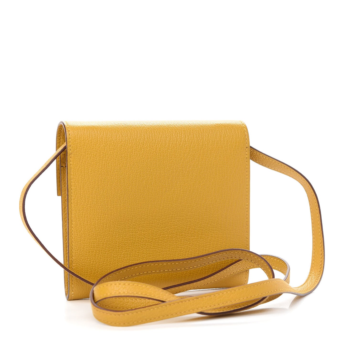 Chevre Mysore Mini Cinhetic Wallet Jaune Ambre