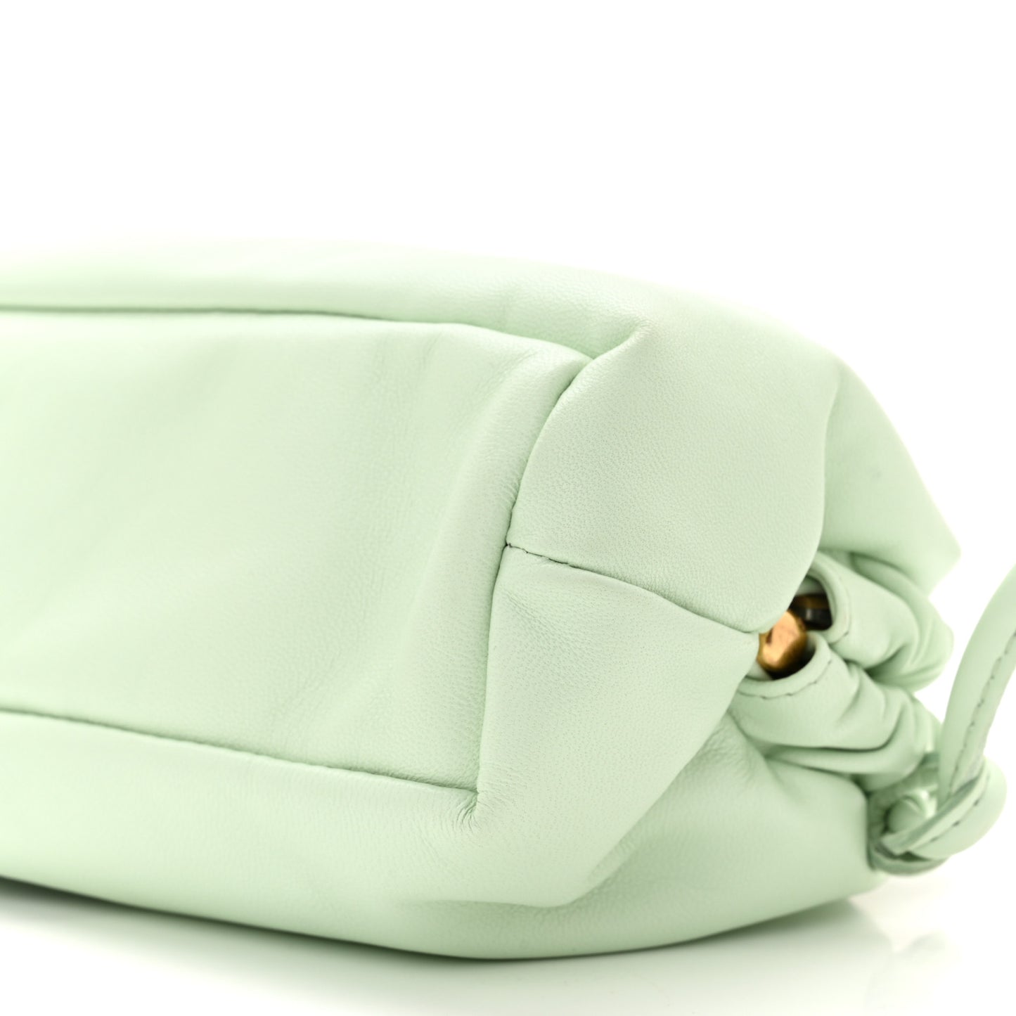 Lambskin Mini Cloud Clutch Sage