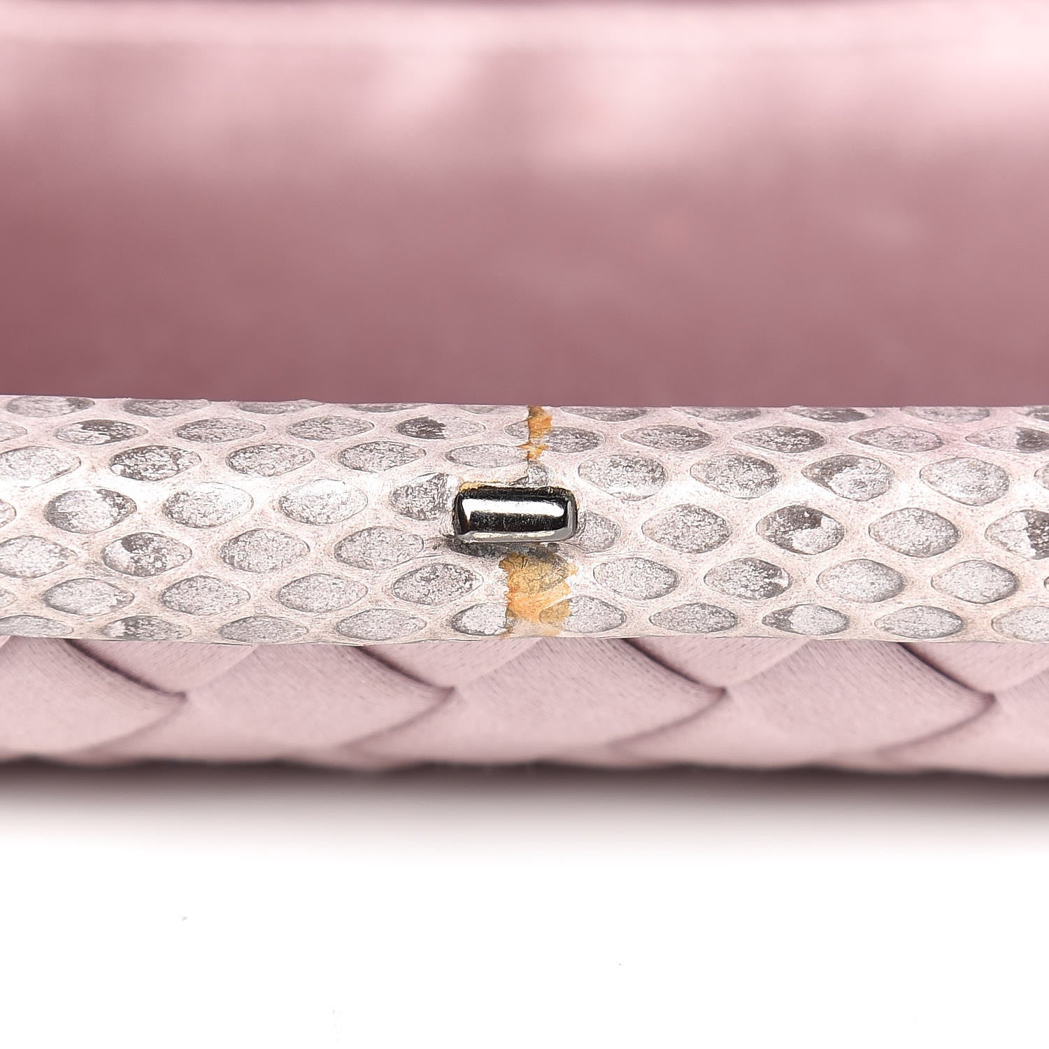 Bottega Veneta Satin Intreccio Impero Ayers Knot Clutch Lilac 7 of 10