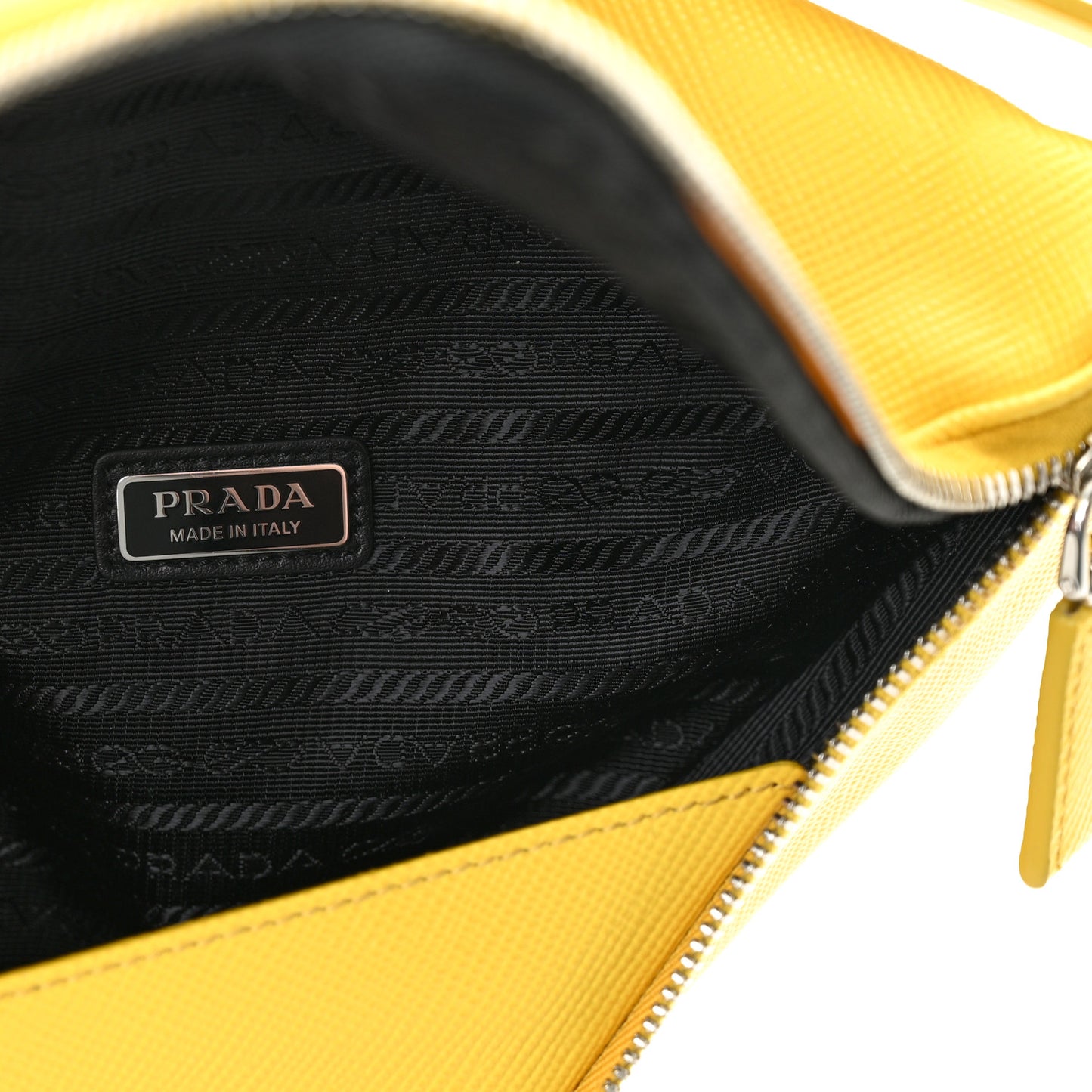 Saffiano Triangle Shoulder Belt Bag Sunny Yellow