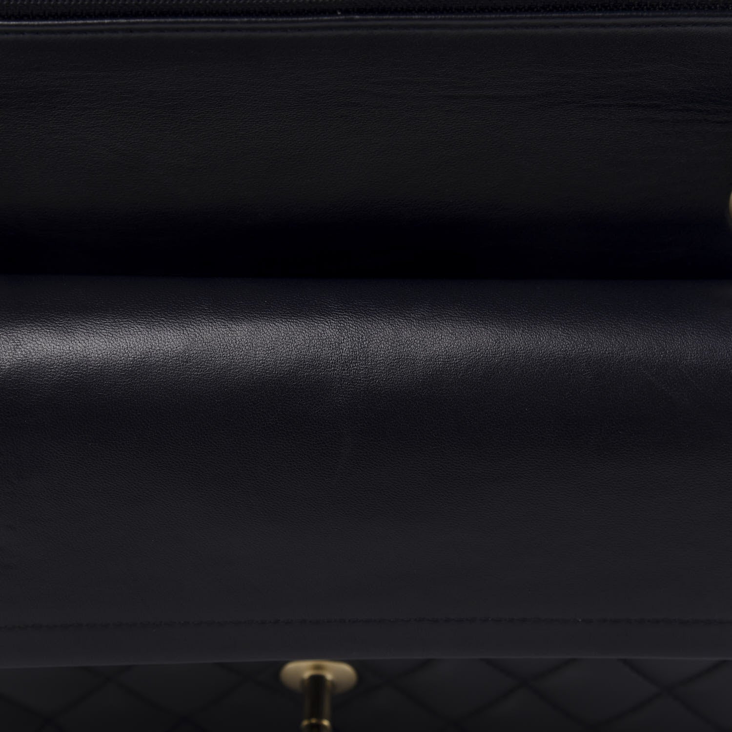 Chanel Lambskin Quilted Medium Double Flap Navy 9 of 13