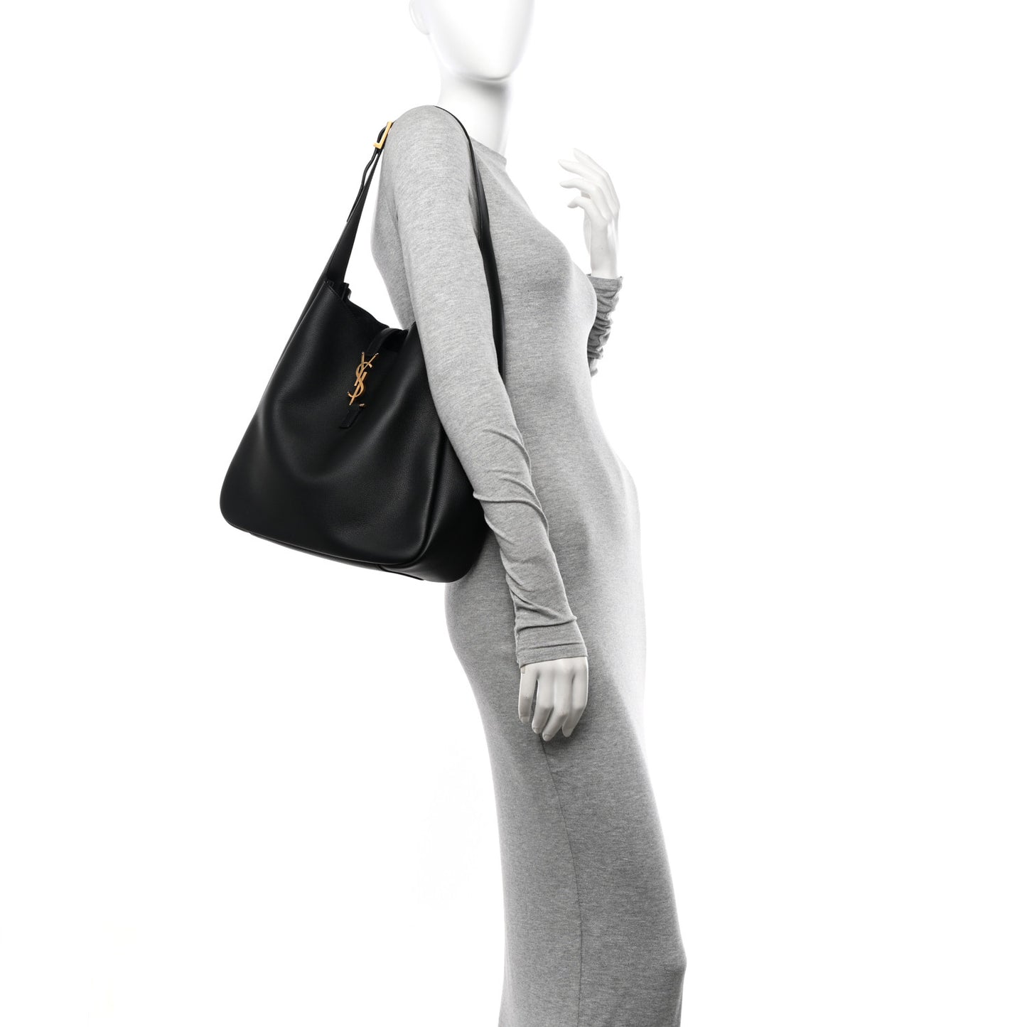 Smooth Calfskin Large Le 5 A 7 Soft Hobo Black