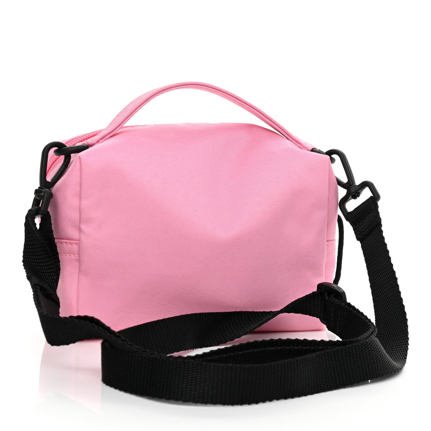 Recycled Sport Nylon Logo Embroidered Messenger Bag Pink White