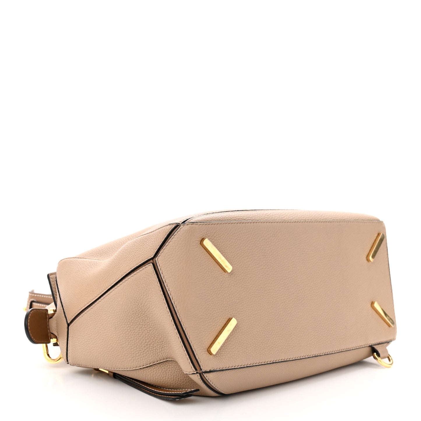 Calfskin Medium Puzzle Bag Sand Mink