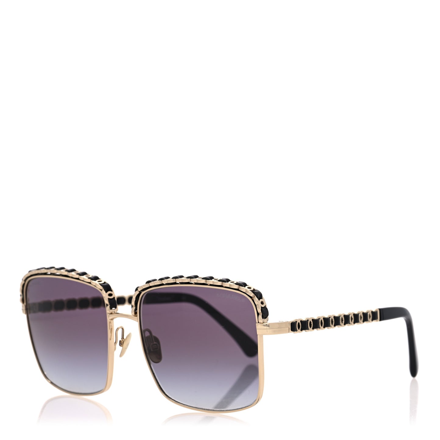 Metal Square Chain Sunglasses 71369 Grey