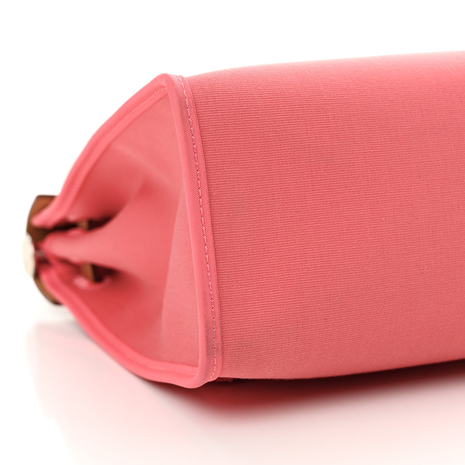 Hermes Vache Hunter Toile Herbag Zip 31 PM Rose Azalee Natural 10 of 12