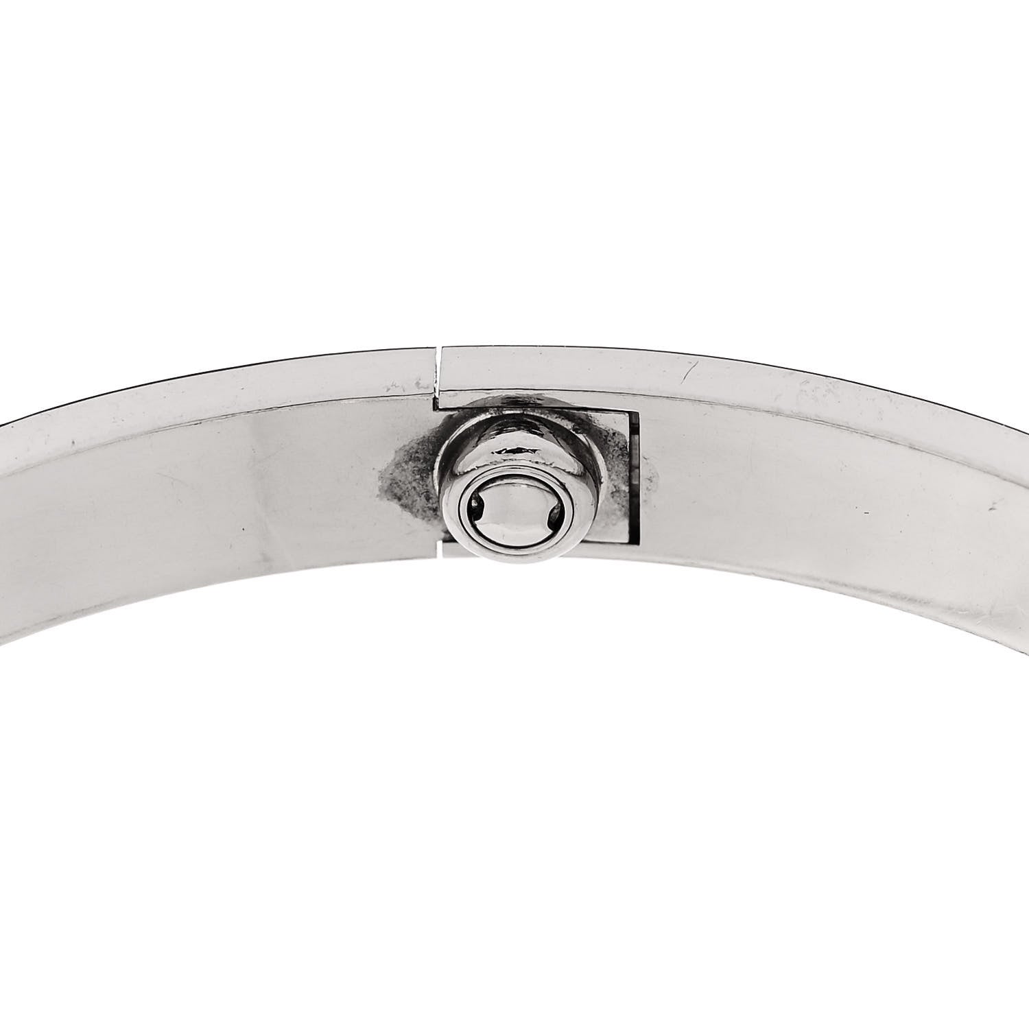 Cartier 18K White Gold LOVE Bracelet 19 9 of 9