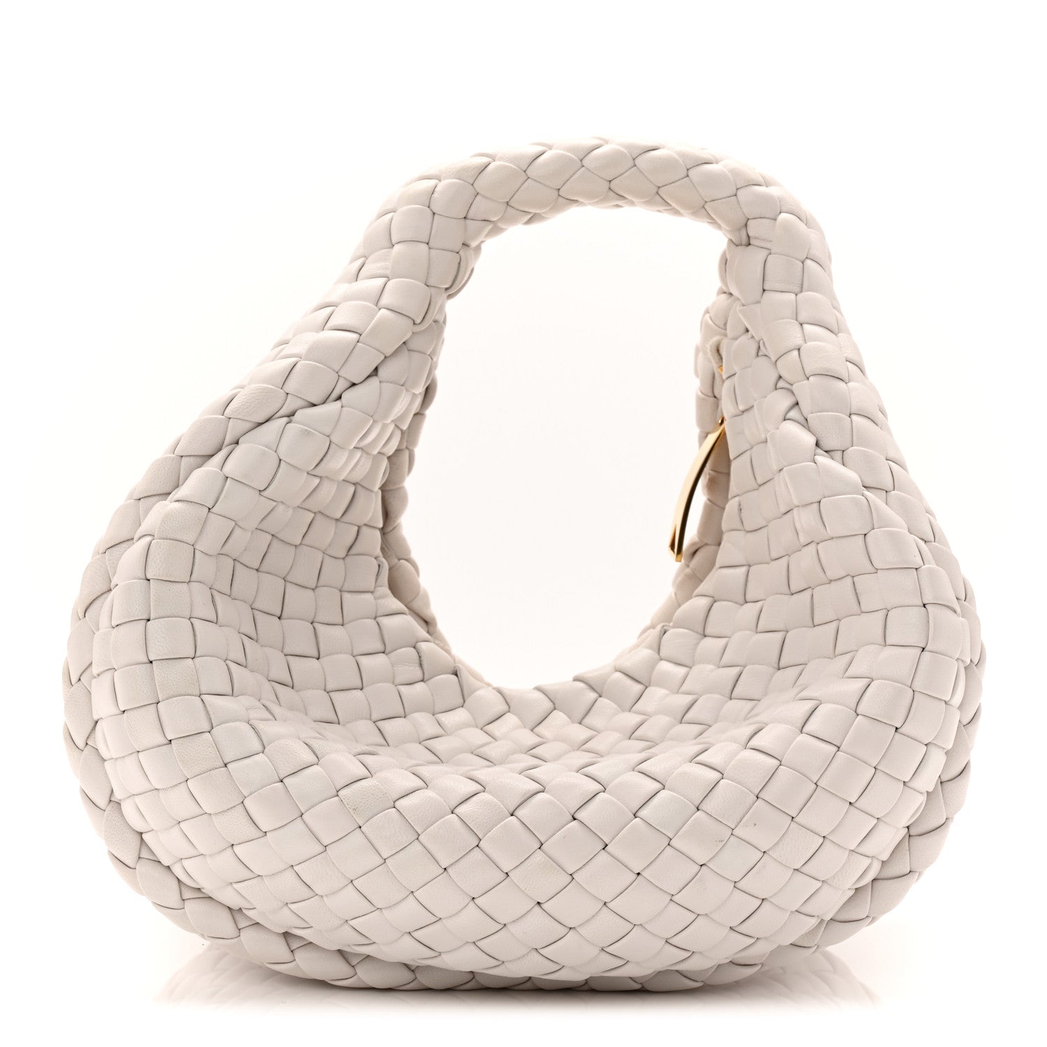 Bottega Veneta Lambskin Intrecciato Padded Mini Jodie Chalk