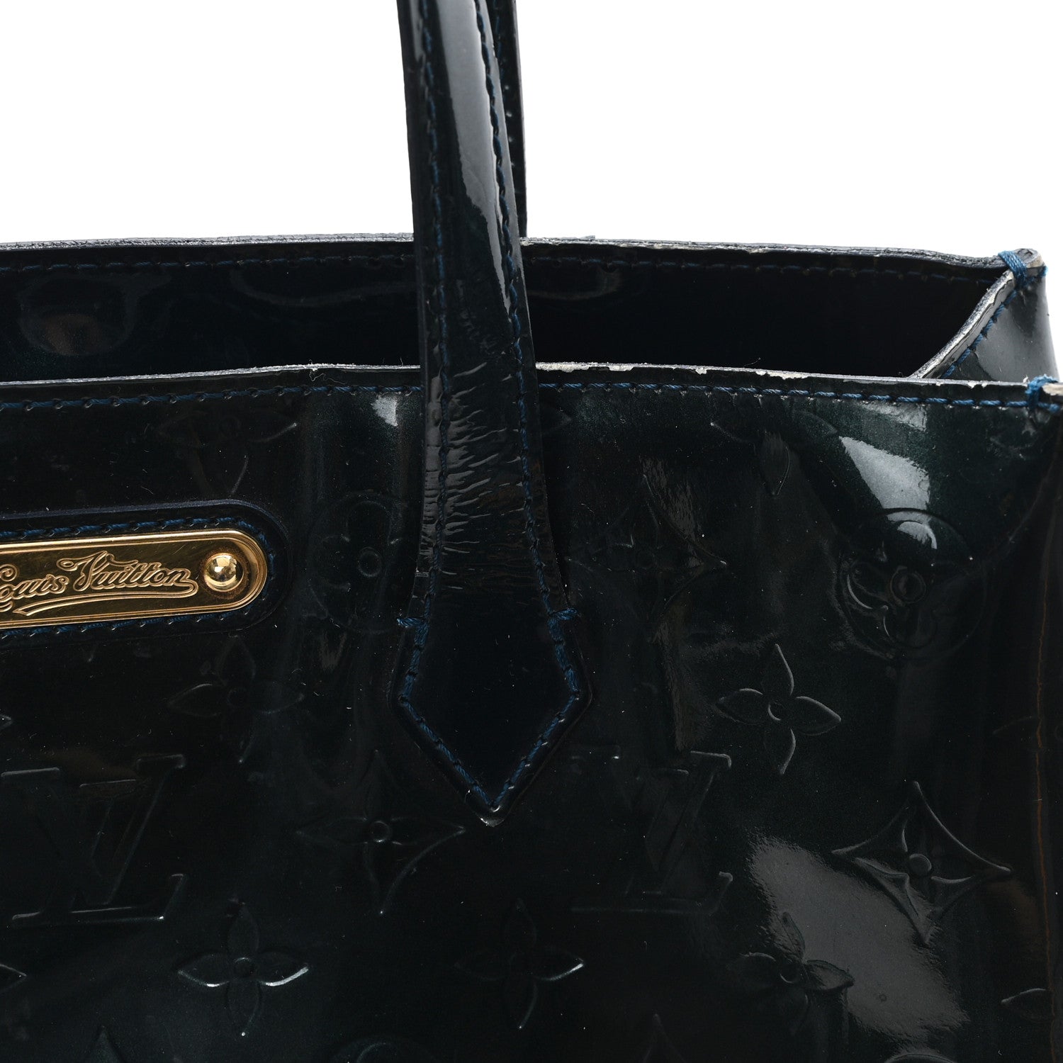 Louis Vuitton Vernis Wilshire PM Blue Nuit 10 of 11
