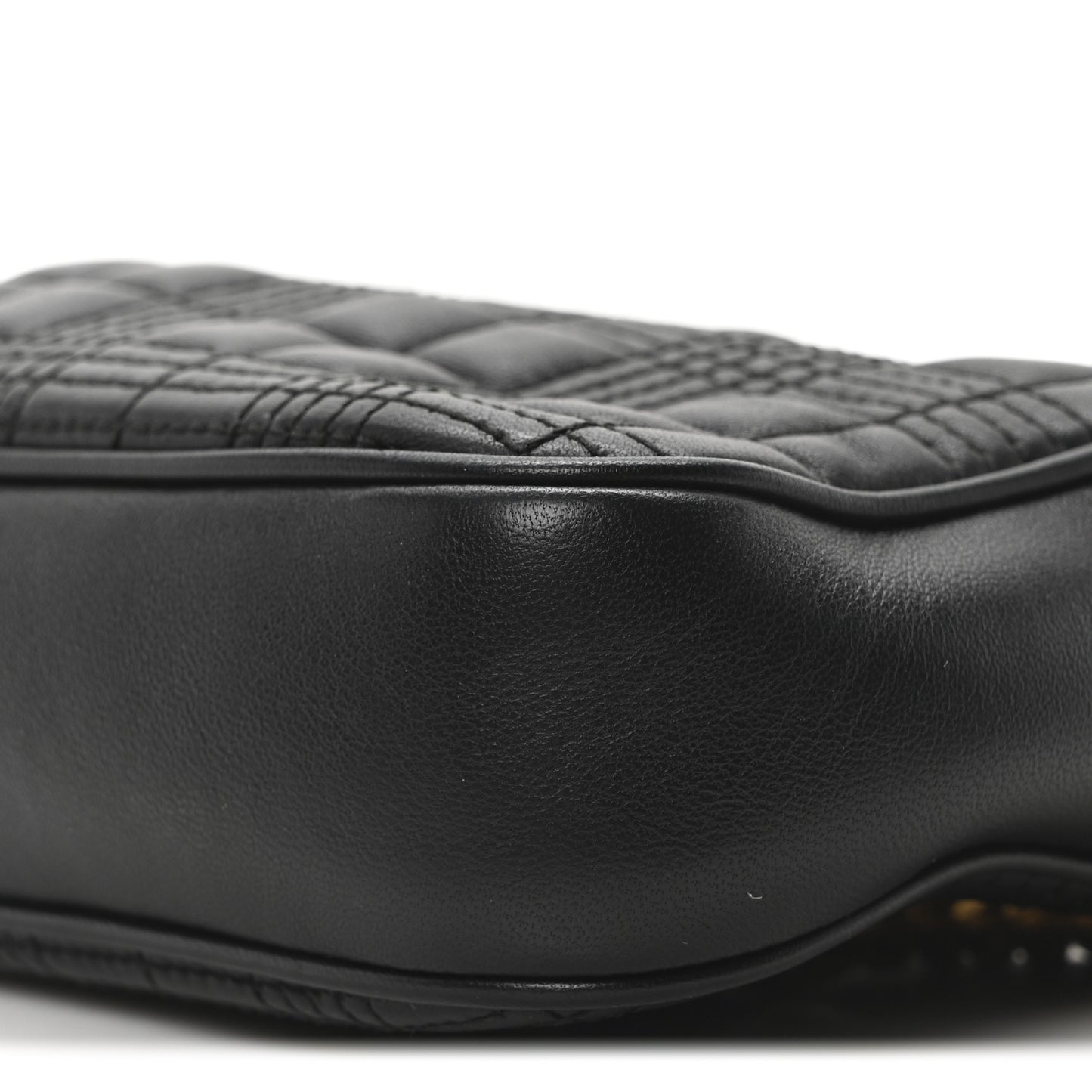 Lambskin Quilted Camera Bag Black