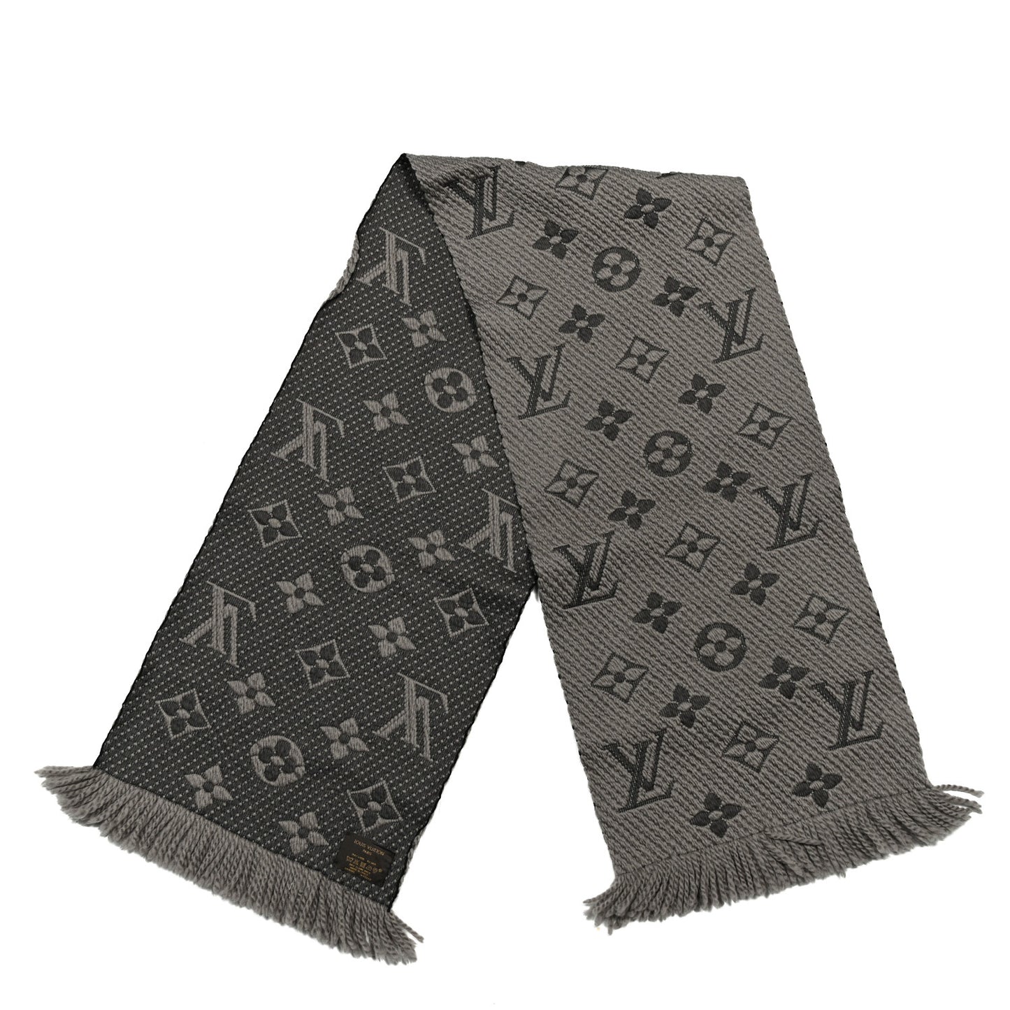 Wool Silk Logomania Scarf Verone